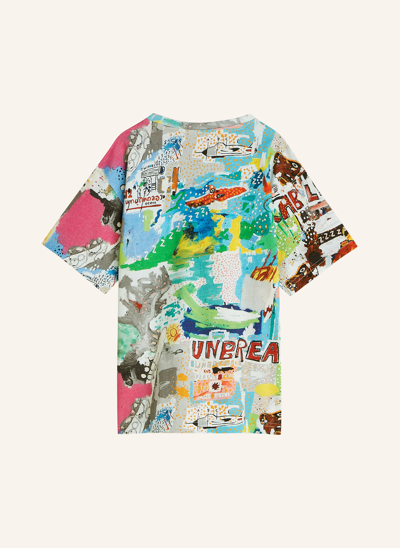 SCOTCH & SODA T-Shirt: WEISS / GRÜN / BLAU