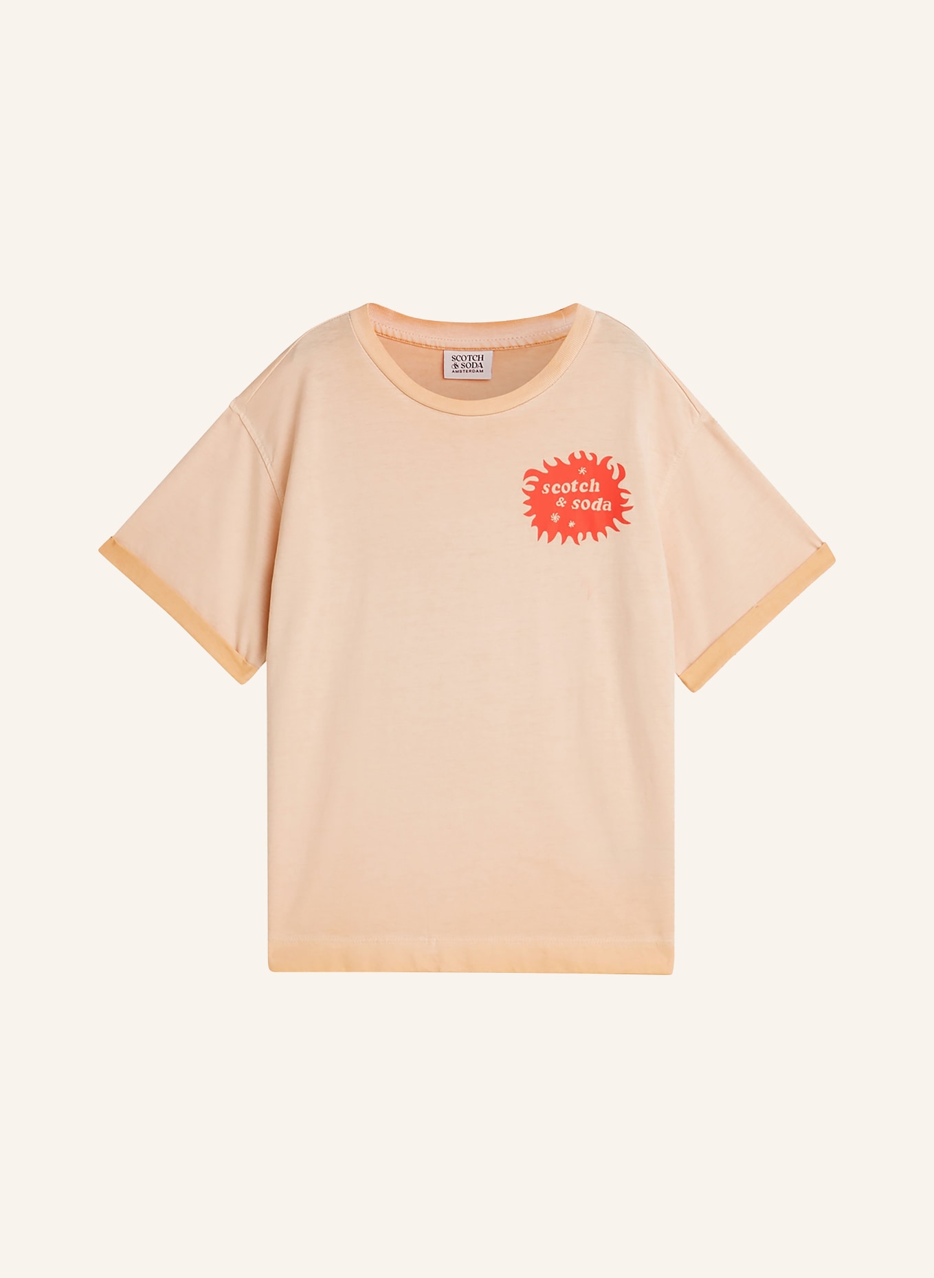 SCOTCH & SODA T-Shirt: HELLORANGE