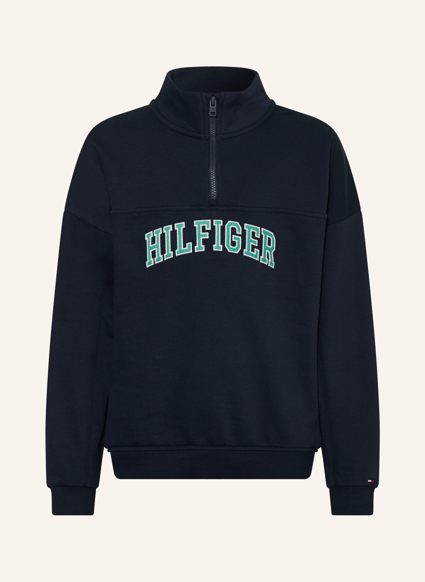 TOMMY HILFIGER Sweat-Troyer: DUNKELBLAU