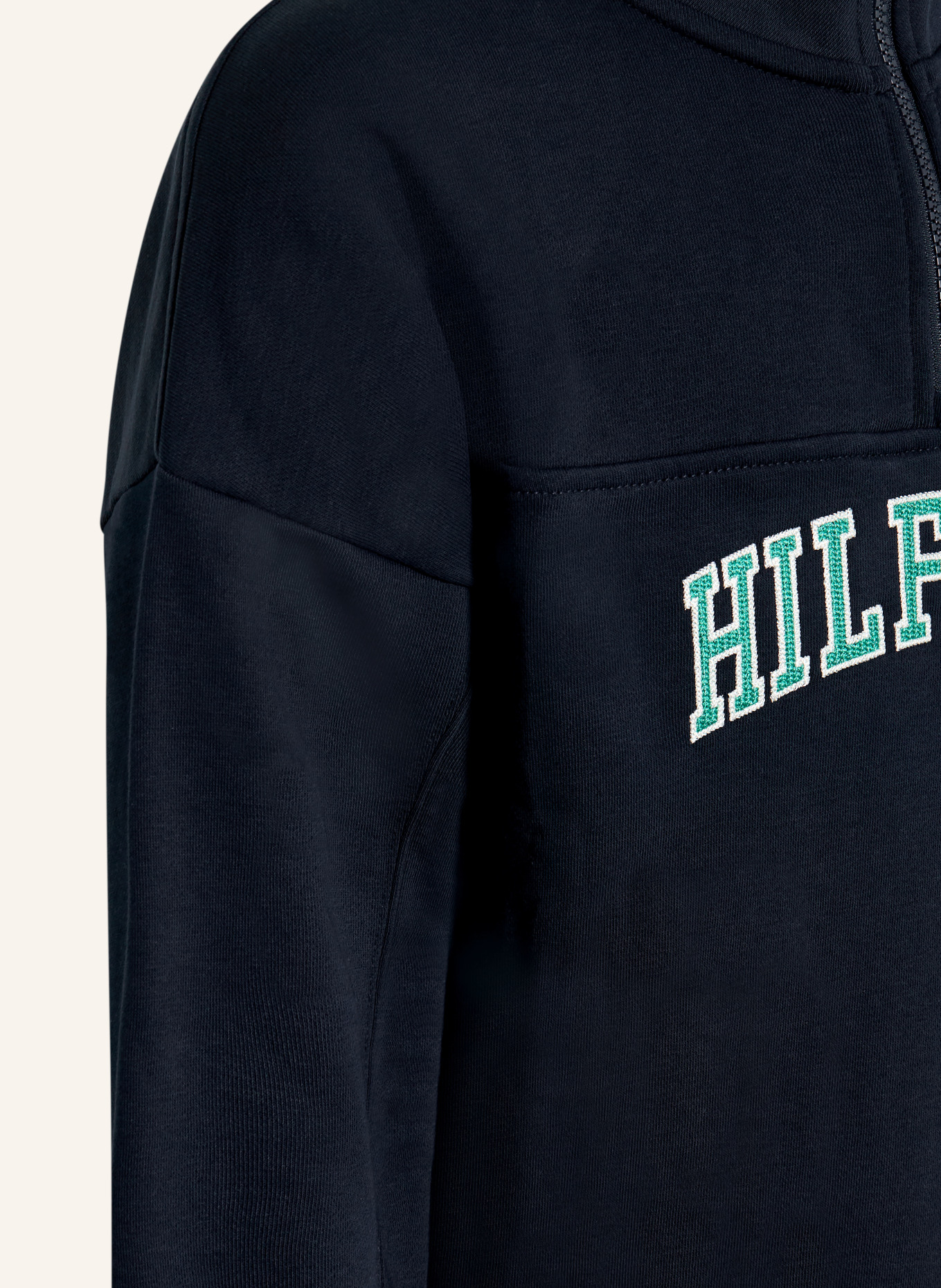 TOMMY HILFIGER Sweat-Troyer: DUNKELBLAU