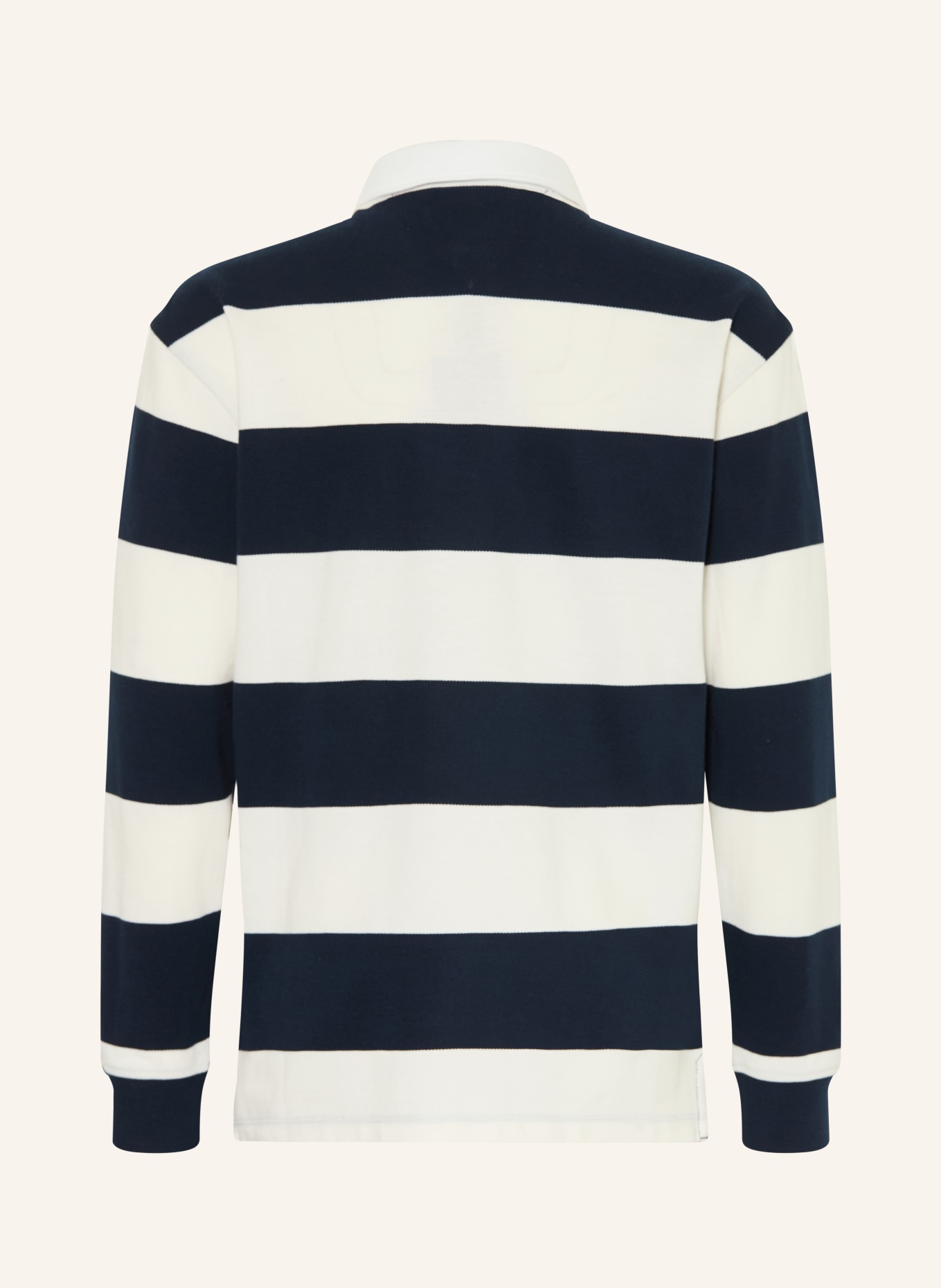 TOMMY HILFIGER Rugbyshirt: DUNKELBLAU / WEISS