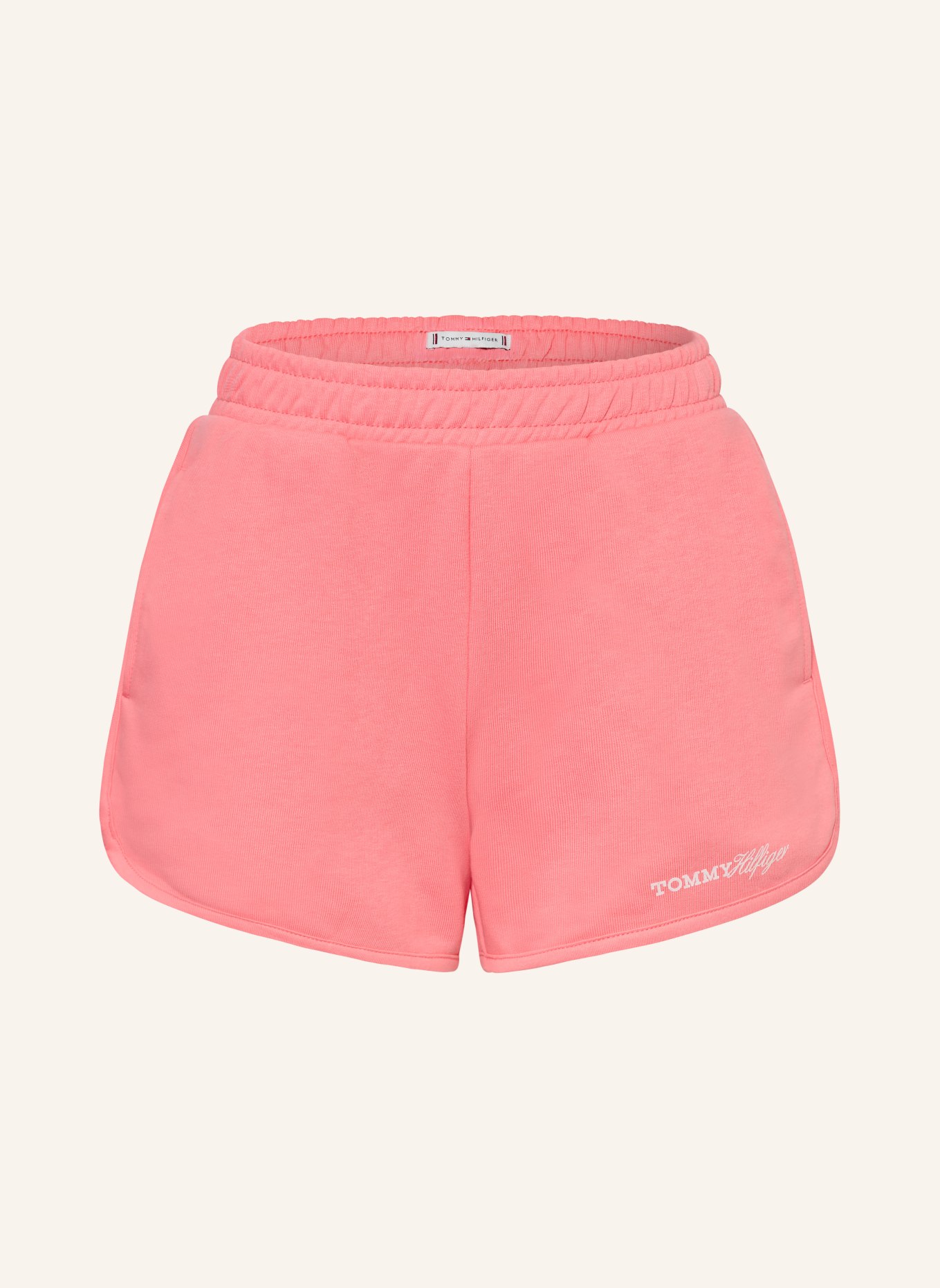 TOMMY HILFIGER szorty dresowe: JASNOCZERWONY