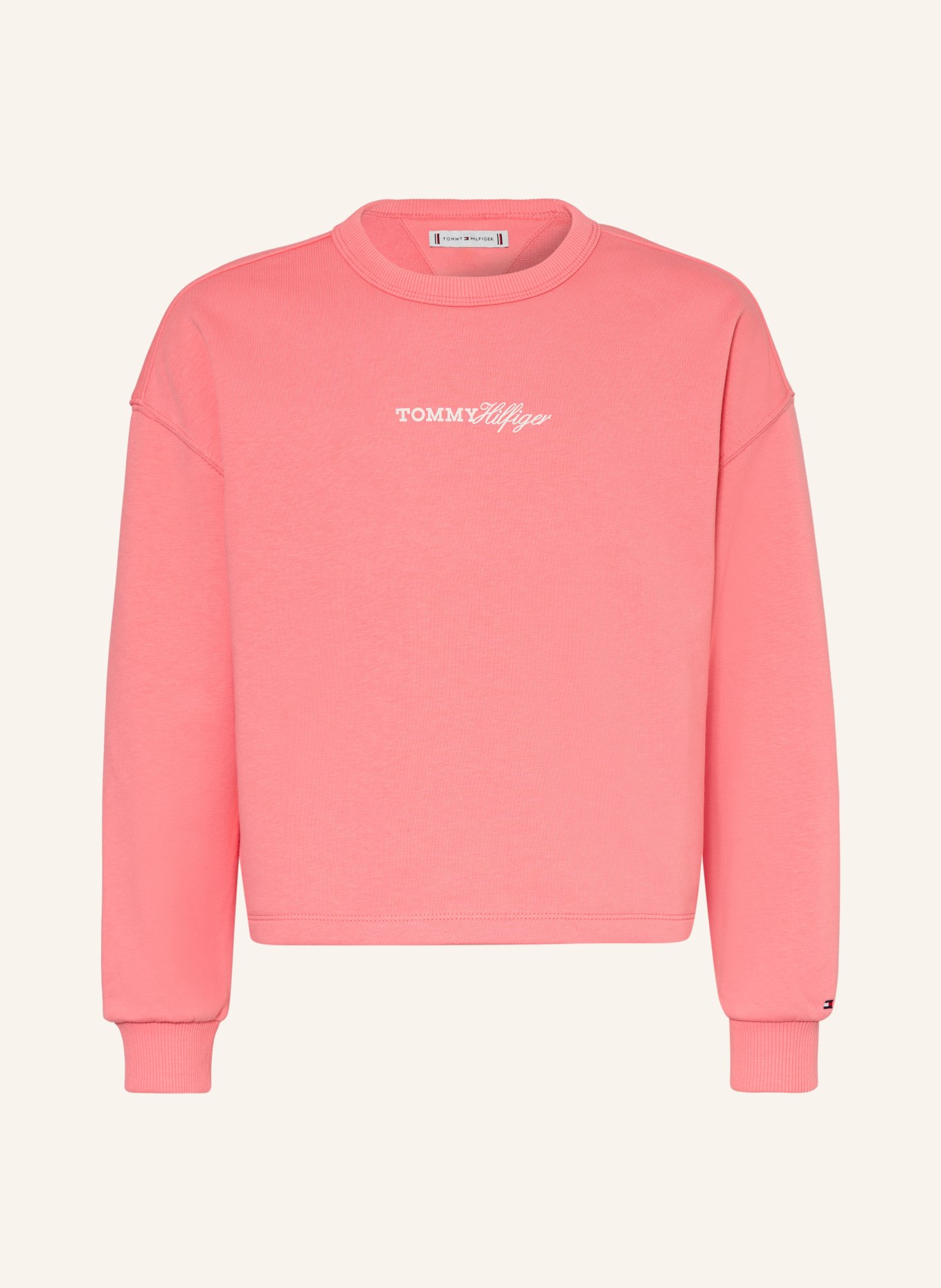 TOMMY HILFIGER bluza: JASNOCZERWONY