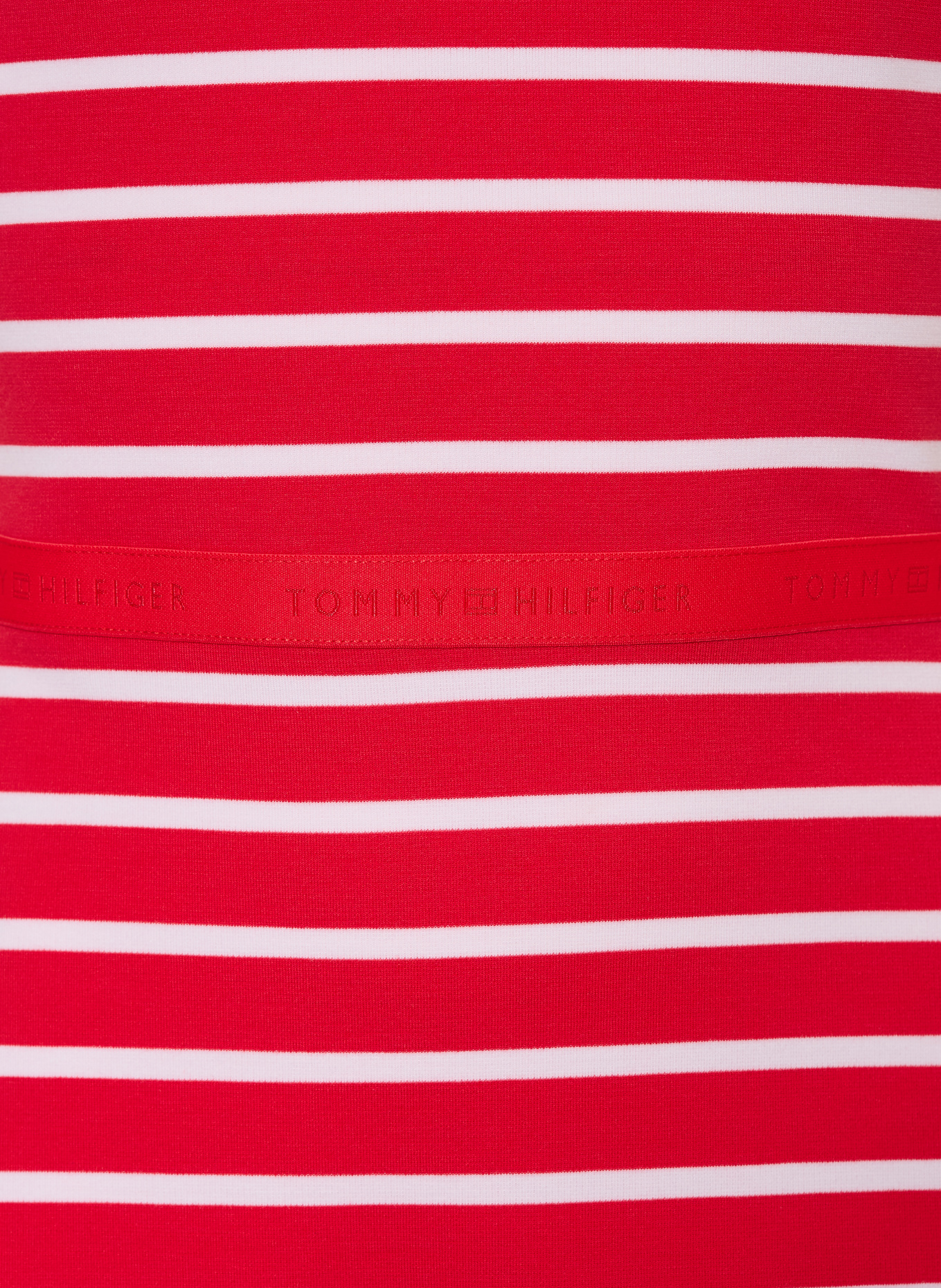 TOMMY HILFIGER sukienka z dżerseju: CZERWONY / BIAŁY