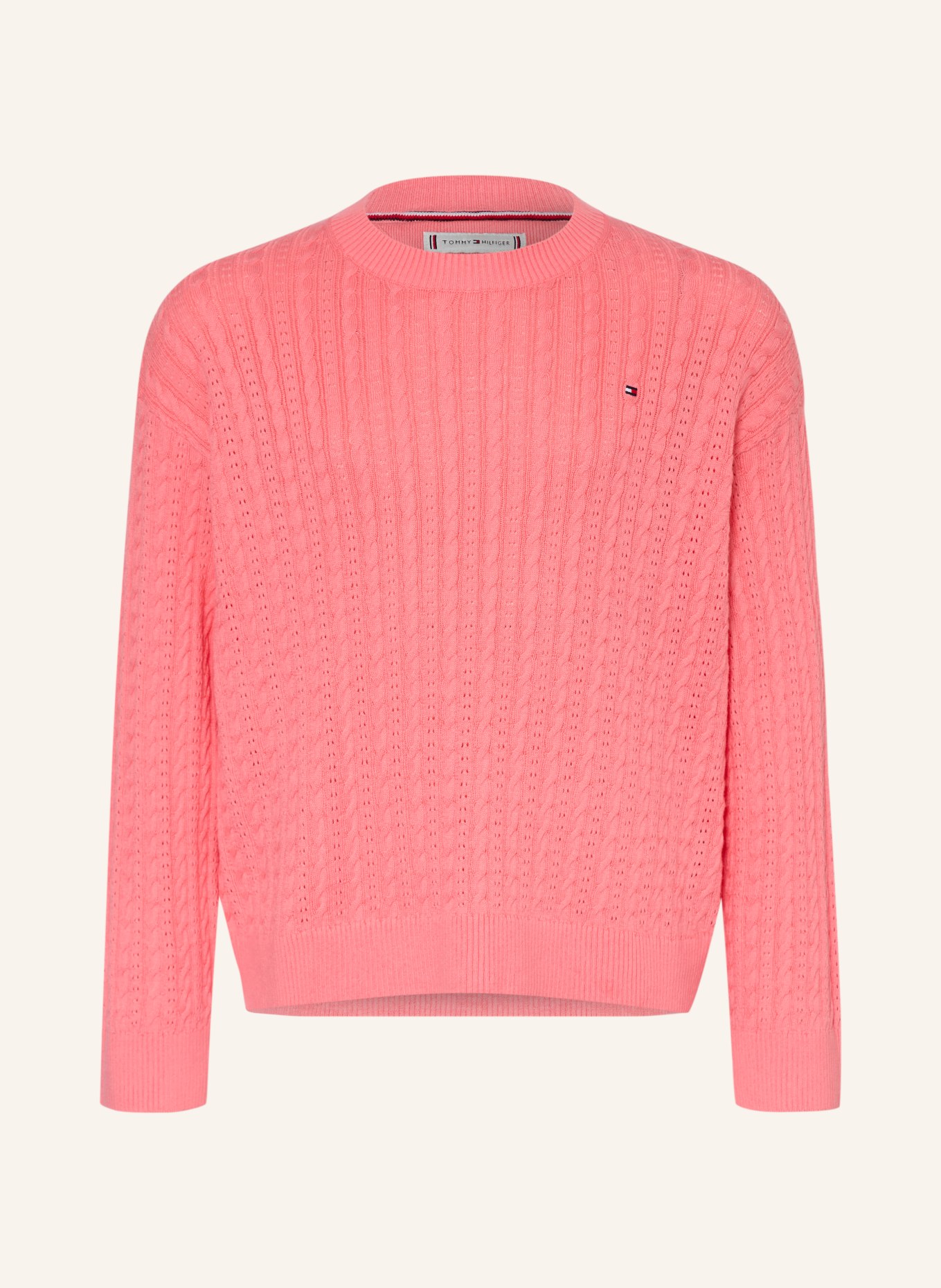 TOMMY HILFIGER sweter: JASNOCZERWONY