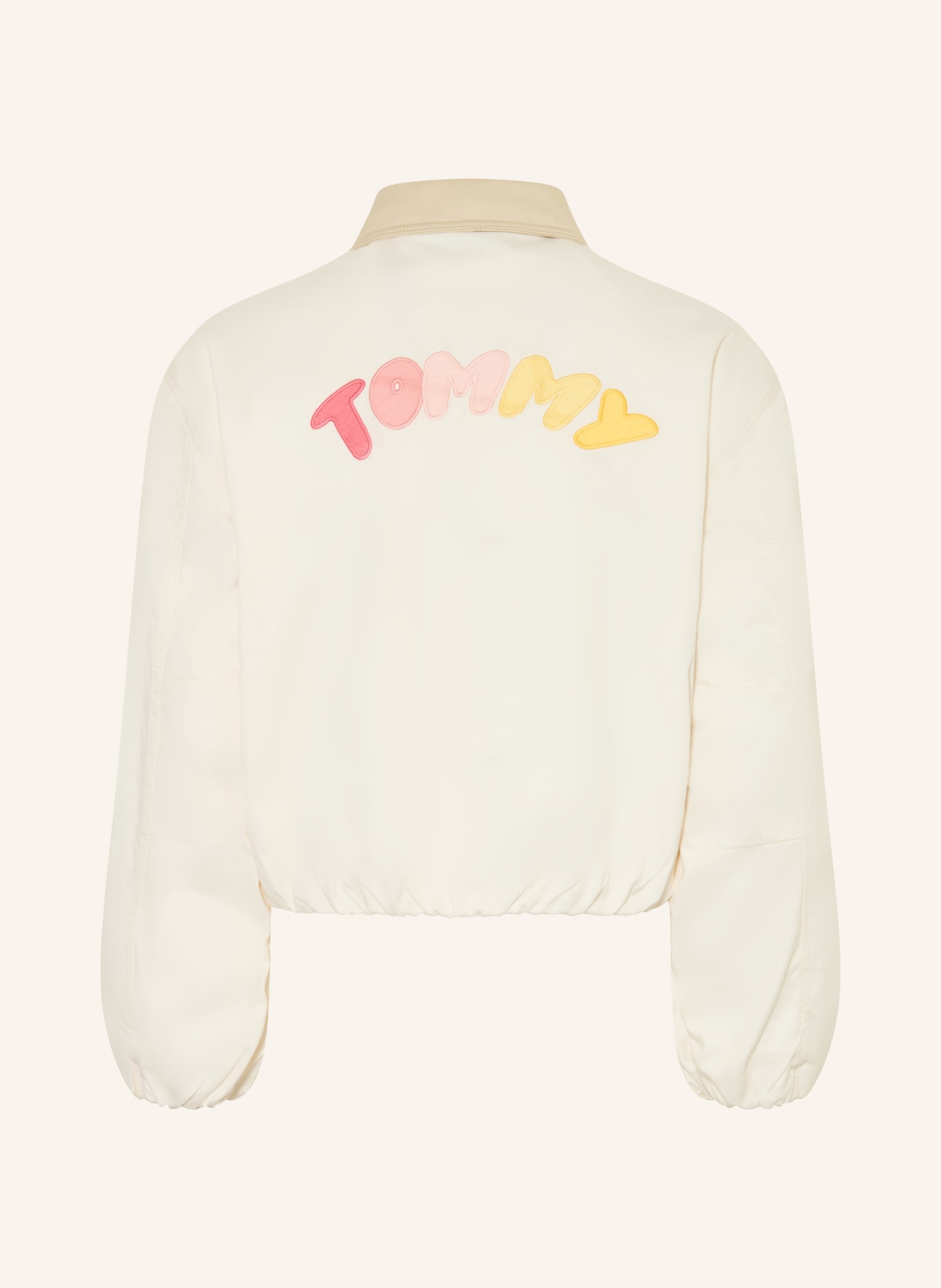 TOMMY HILFIGER Blouson: ECRU / BEIGE / PINK
