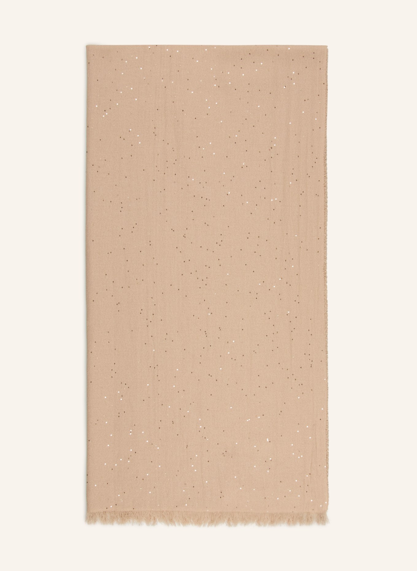 PESERICO Scarf with sequins: BEIGE