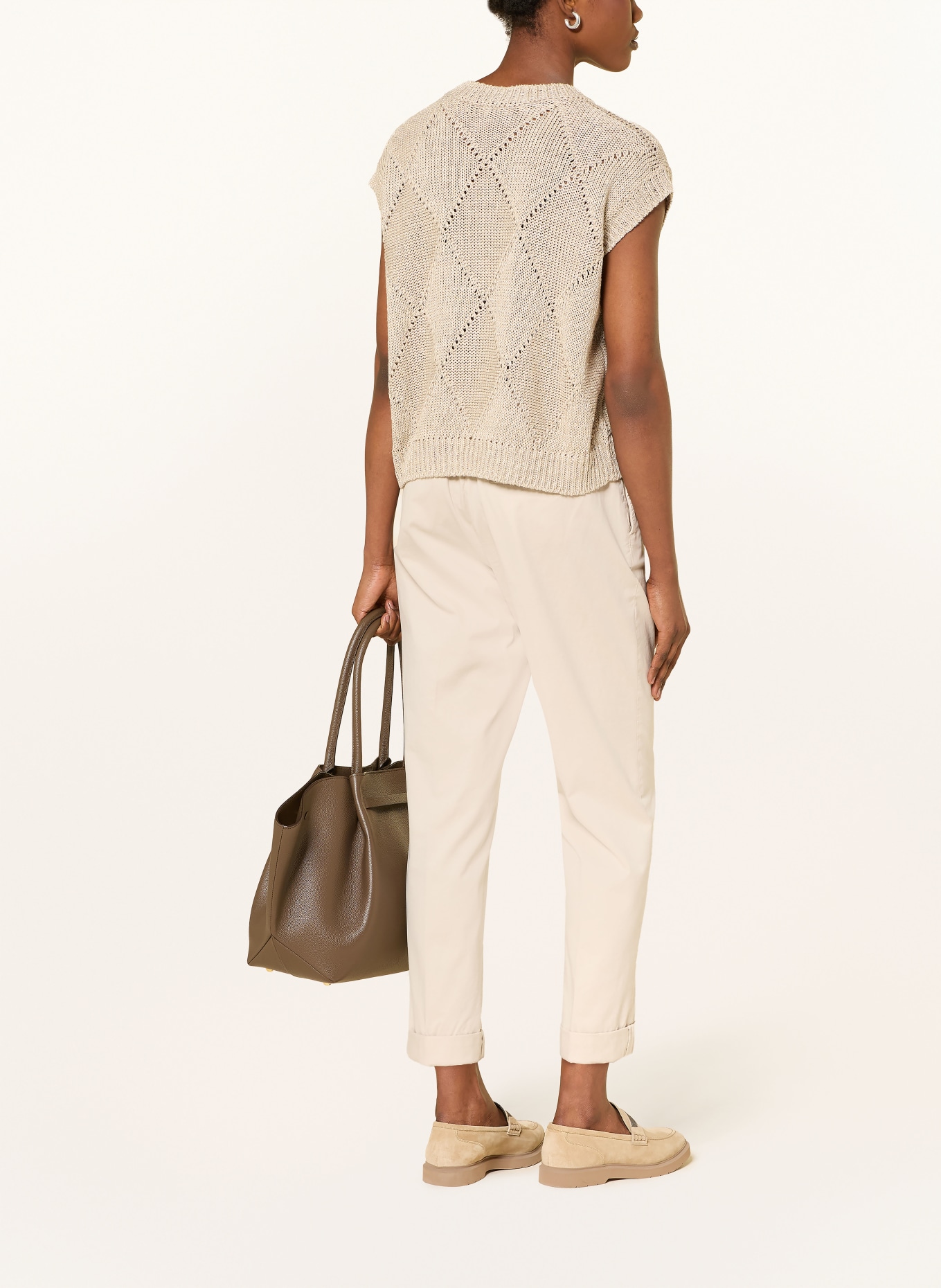 PESERICO 7/8-Hose: ECRU