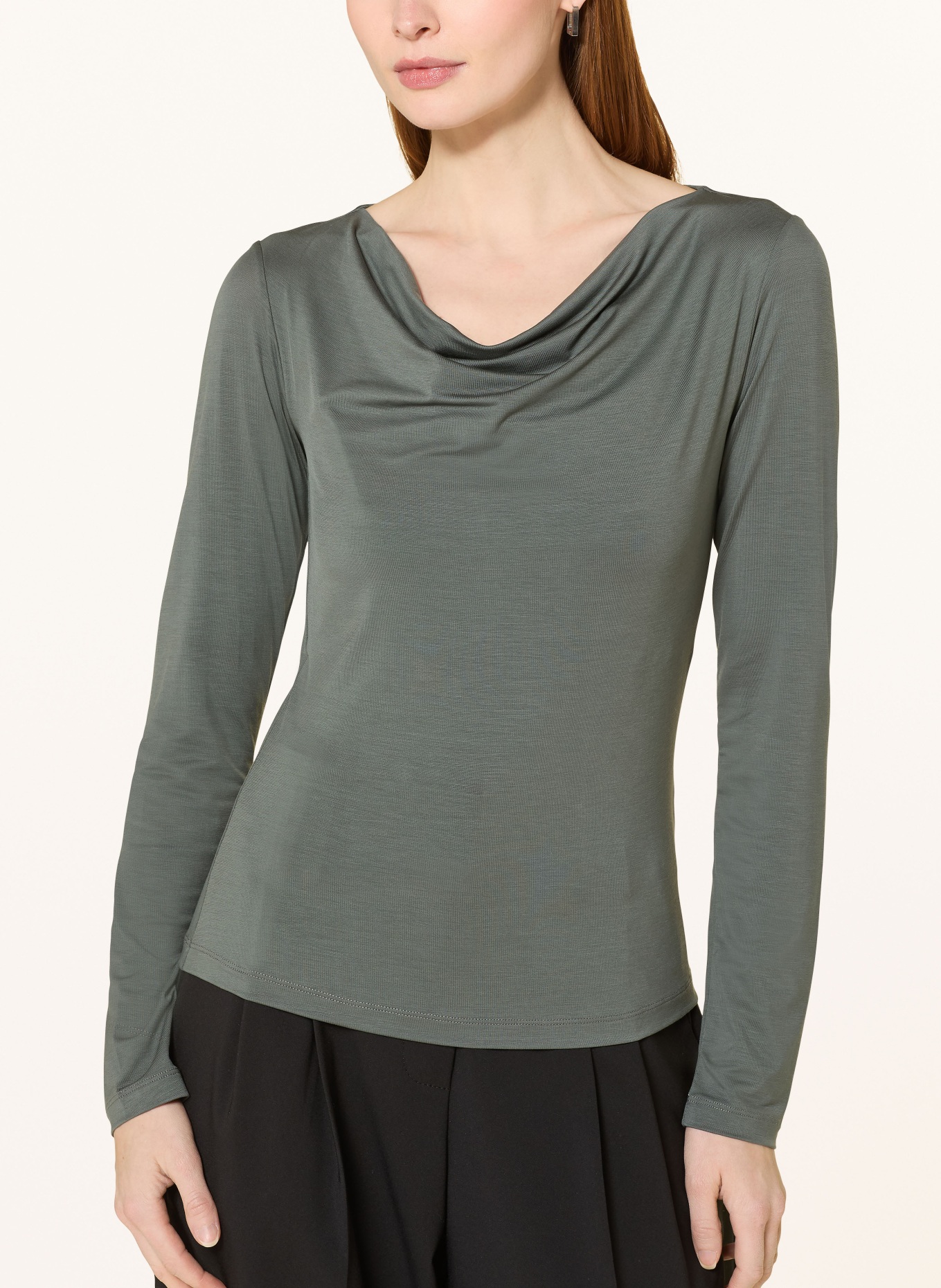 TIGER OF SWEDEN Koszulka z długim rękawem ELOIS: PETROL