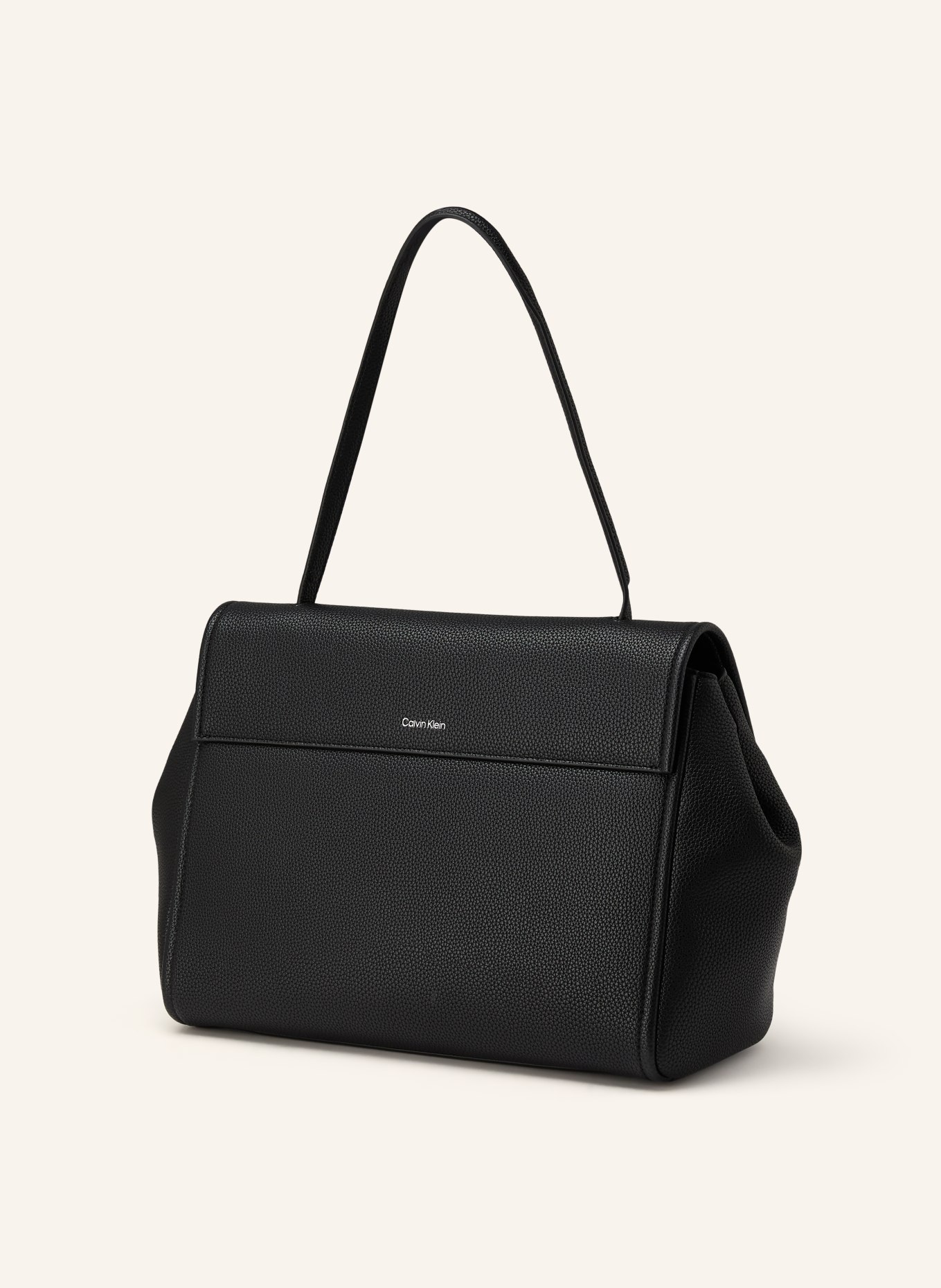 Calvin Klein Schultertasche: SCHWARZ / SILBER