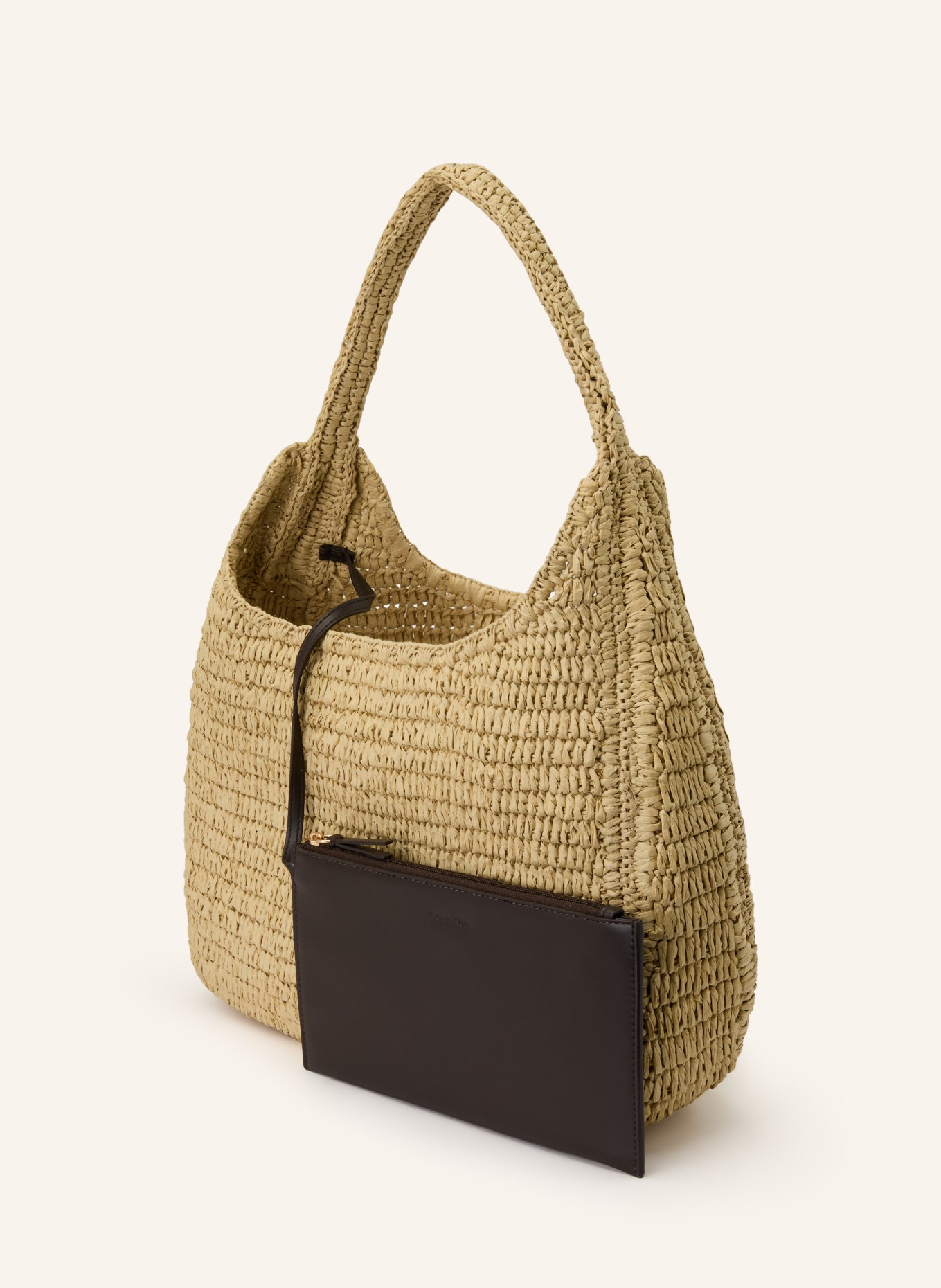 Calvin Klein Beuteltasche mit Pouch: BEIGE