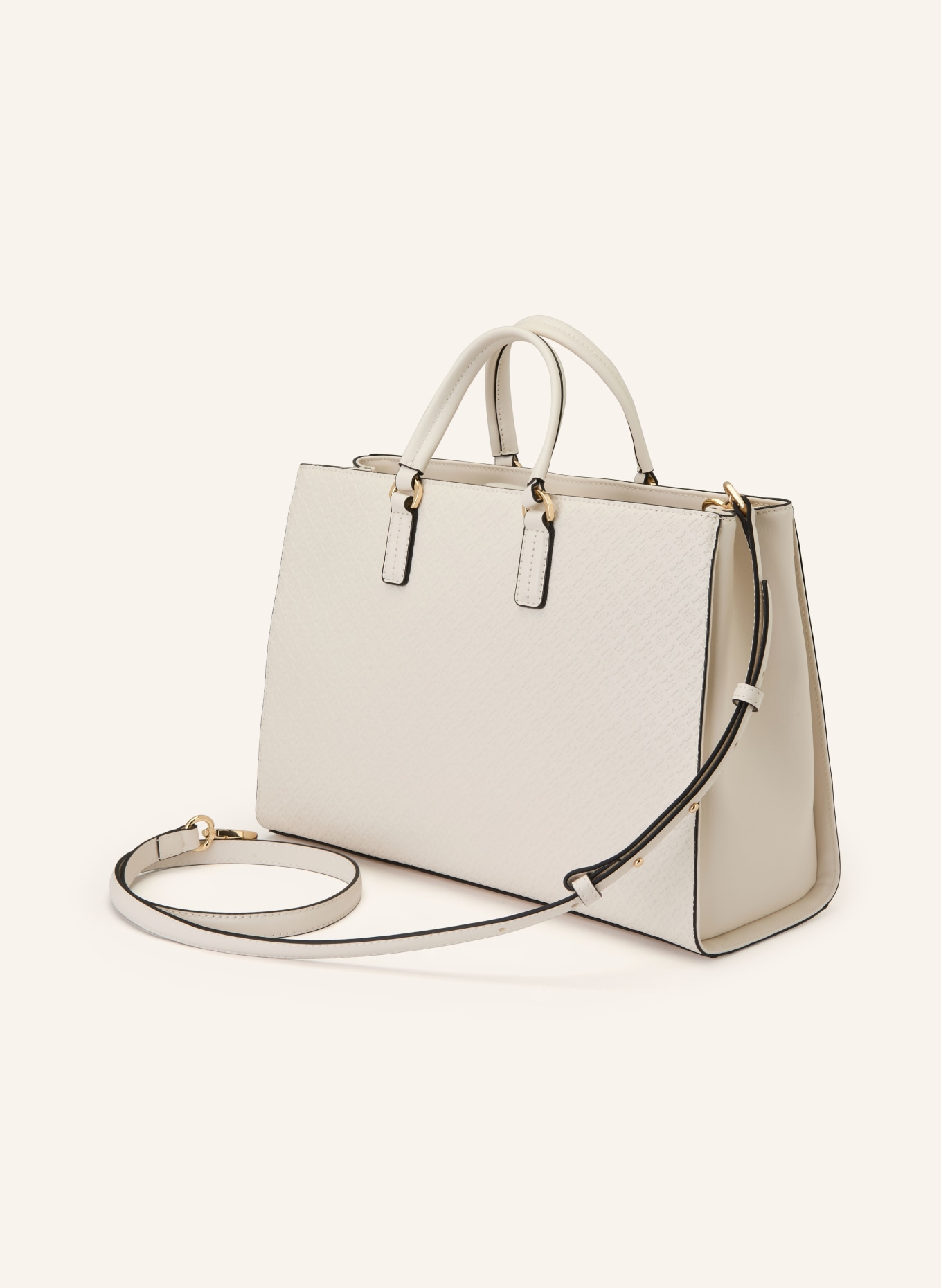 TOMMY HILFIGER Kabelka TH DAILY SATCHEL MONO: KRÉMOVÁ