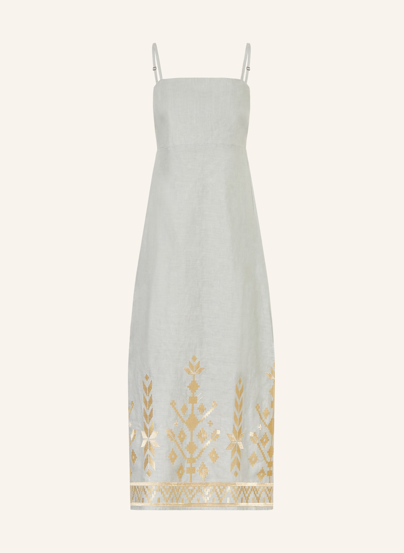 Greek Archaic Kori Strandkleid IOS: GRAU / GOLD