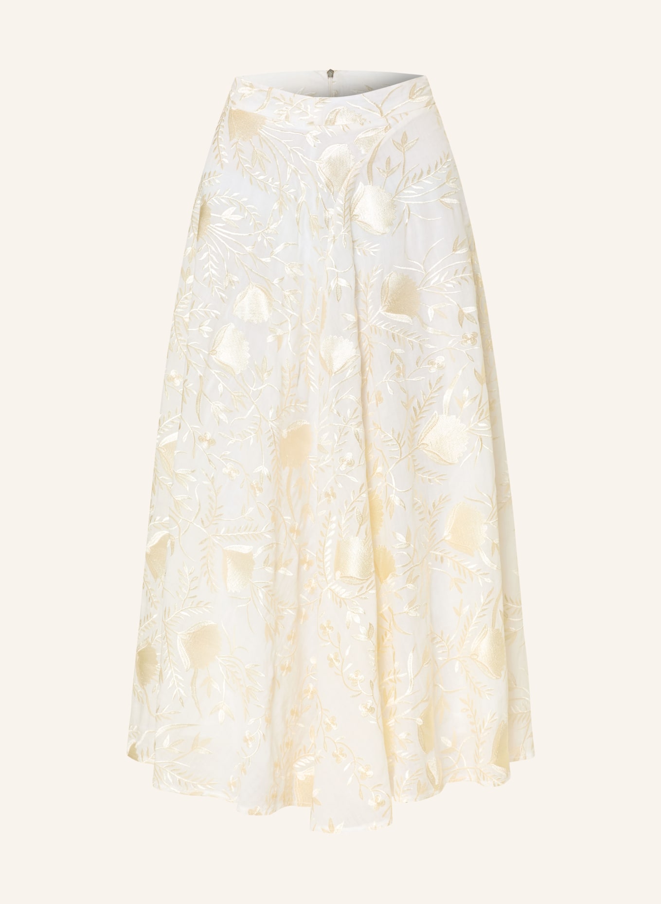 Greek Archaic Kori skirt: CREAM / GOLD