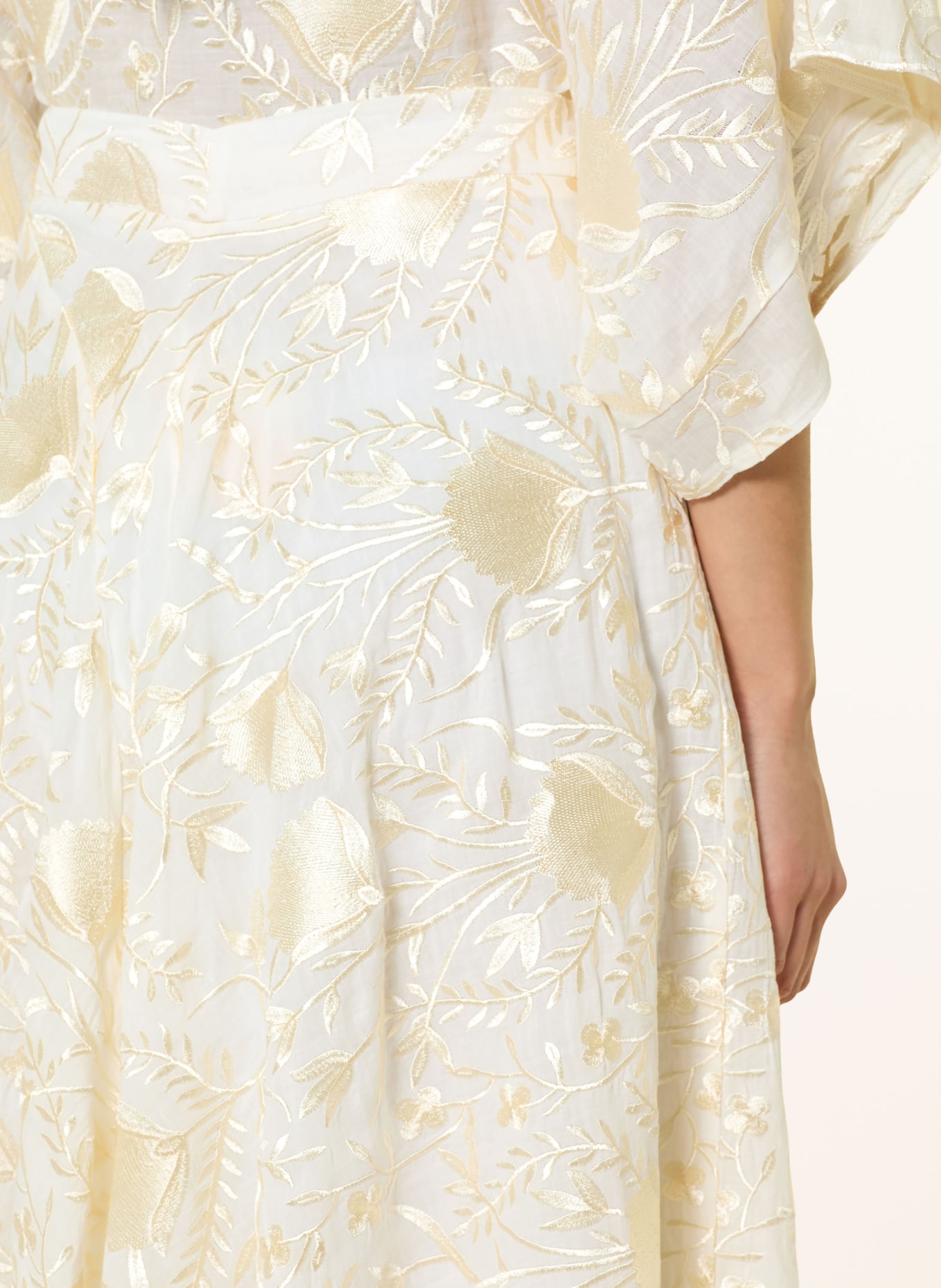 Greek Archaic Kori skirt: CREAM / GOLD