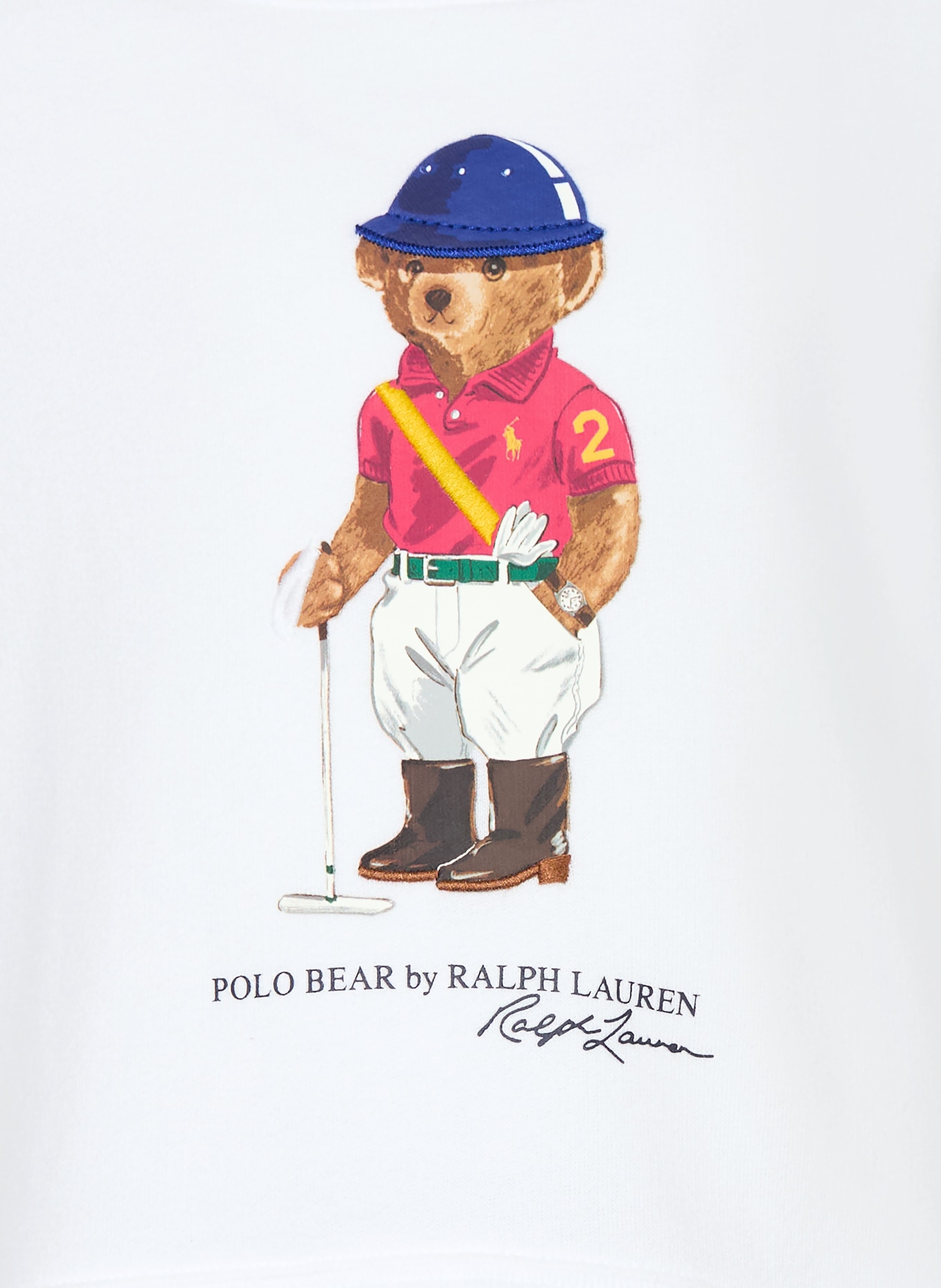 POLO RALPH LAUREN Sweatkleid im Materialmix: WEISS / DUNKELBLAU