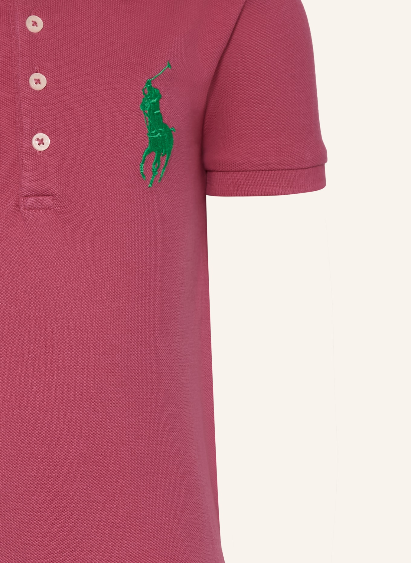 POLO RALPH LAUREN Piqué-Polokleid: NEONPINK