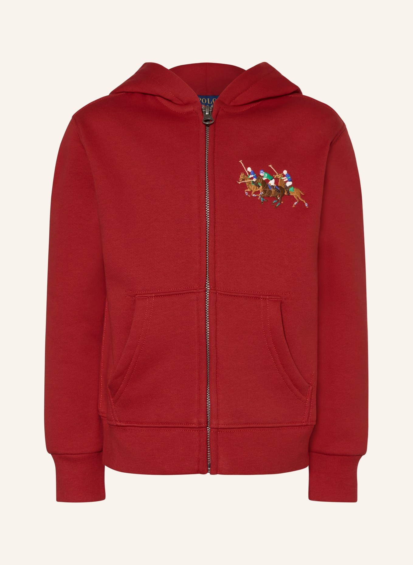 POLO RALPH LAUREN sweat jacket: RED