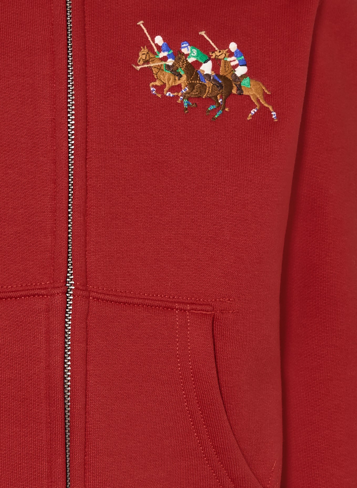 POLO RALPH LAUREN sweat jacket: RED