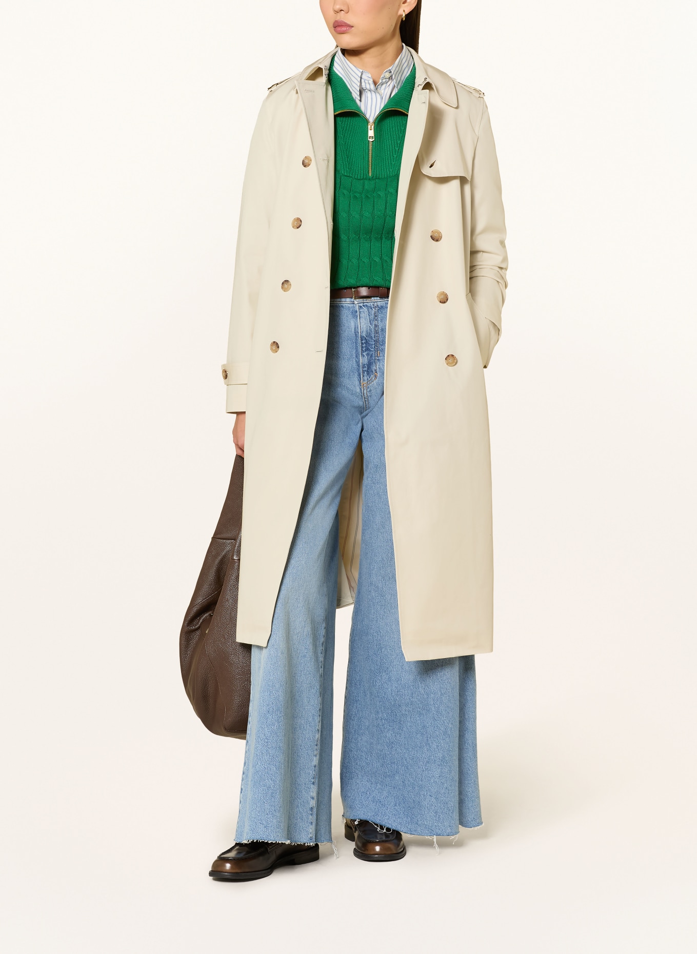 TOMMY HILFIGER trencz: KREMOWY