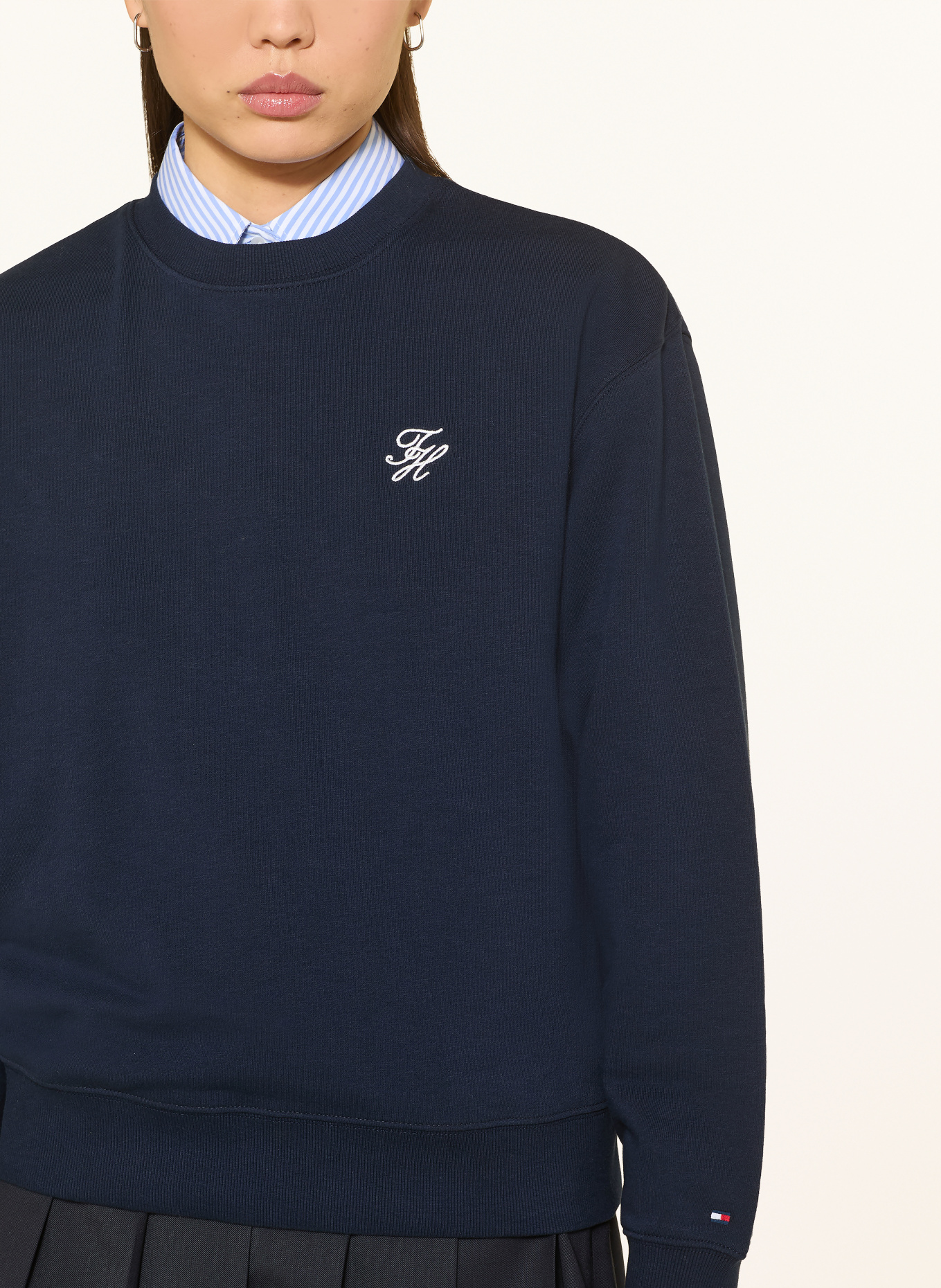 TOMMY HILFIGER sweatshirt: DARK BLUE