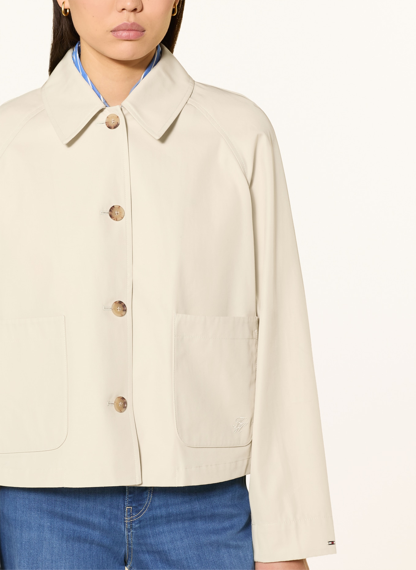 TOMMY HILFIGER jacket: CREAM