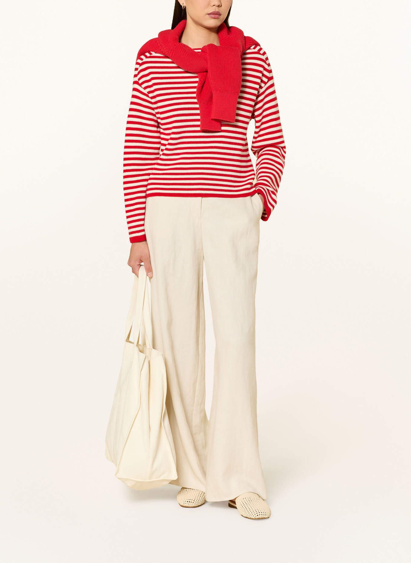 TOMMY HILFIGER svetr: ČERVENÁ / REŽNÁ