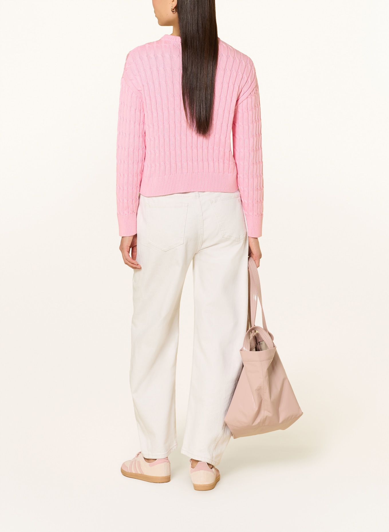 TOMMY HILFIGER svetr: RŮŽOVÁ