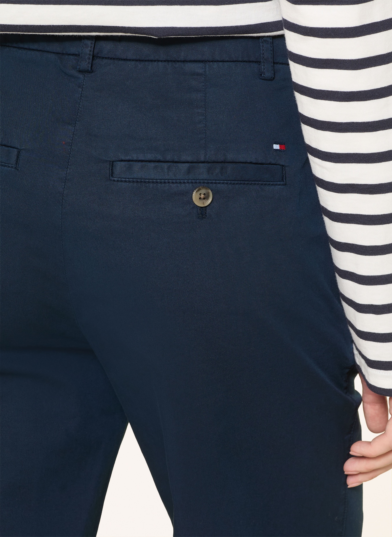 TOMMY HILFIGER Chino: DUNKELBLAU