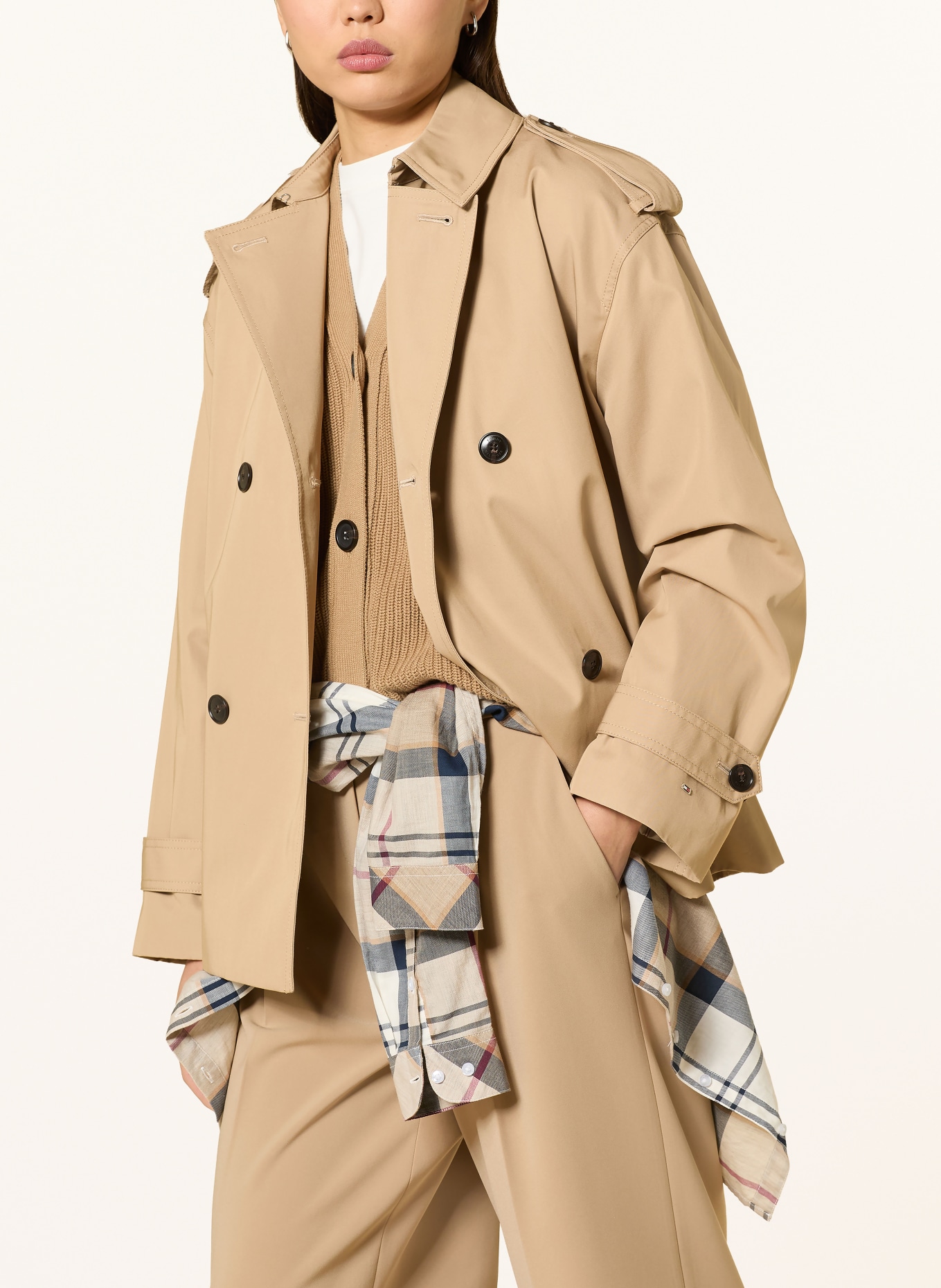 TOMMY HILFIGER Trench-Jacke: BEIGE