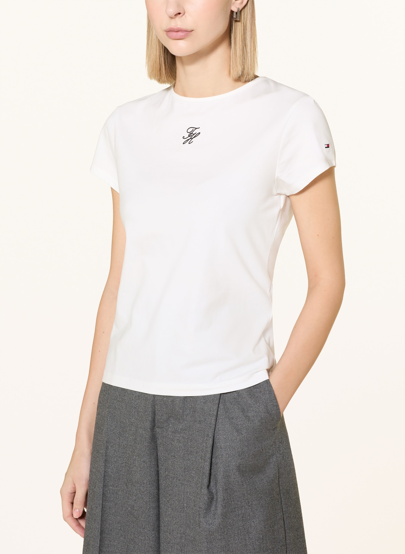 TOMMY HILFIGER T-Shirt: WEISS