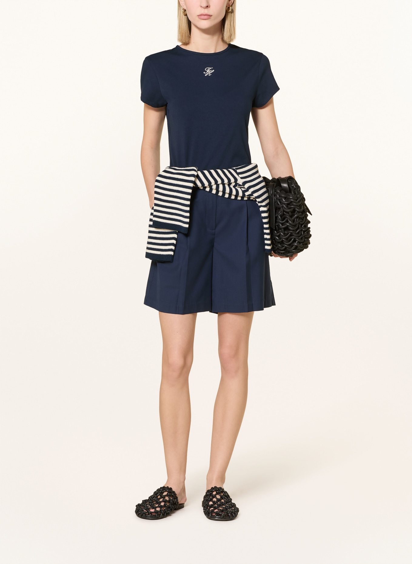 TOMMY HILFIGER T-Shirt: DUNKELBLAU