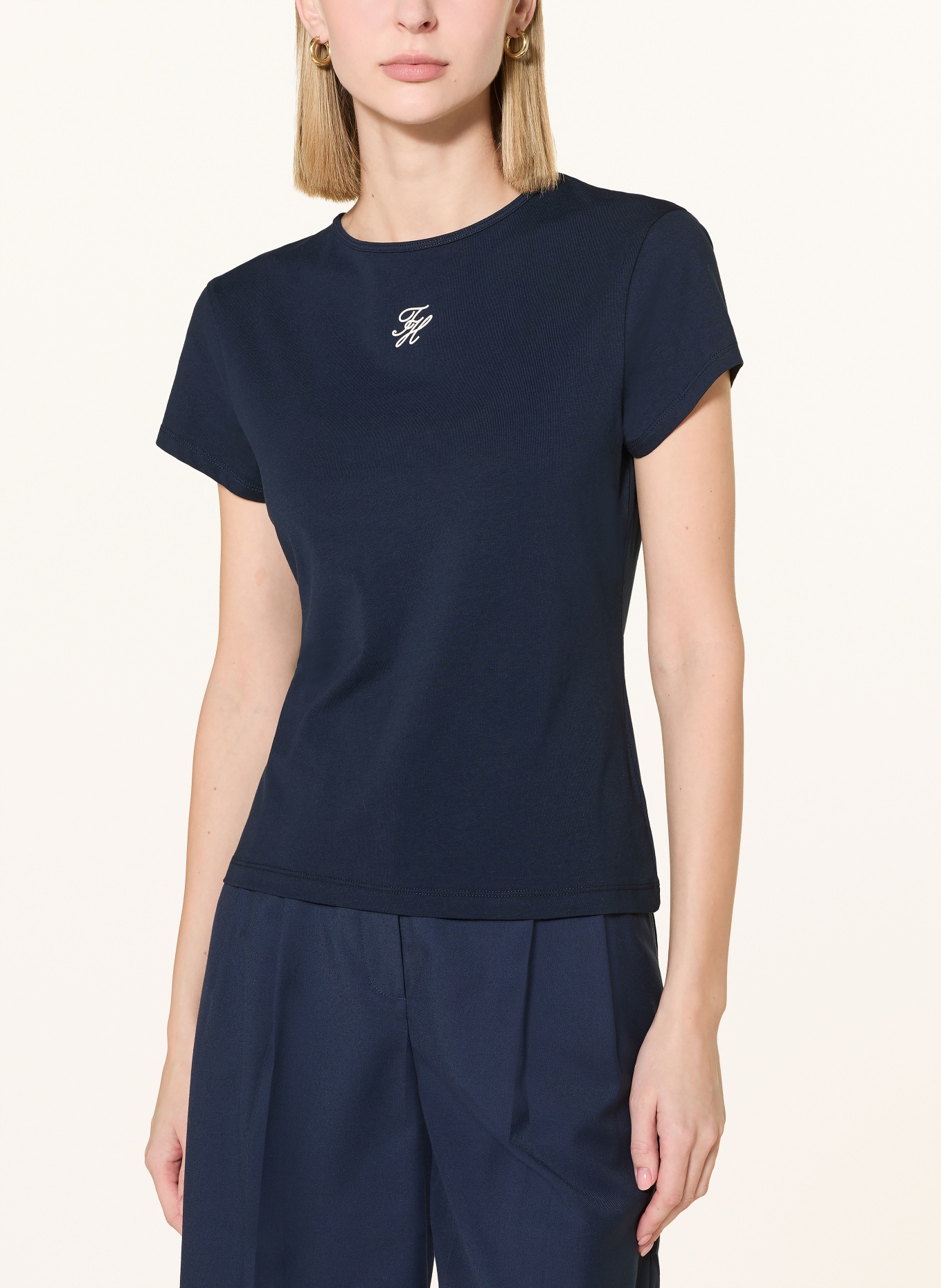 TOMMY HILFIGER T-Shirt: DUNKELBLAU