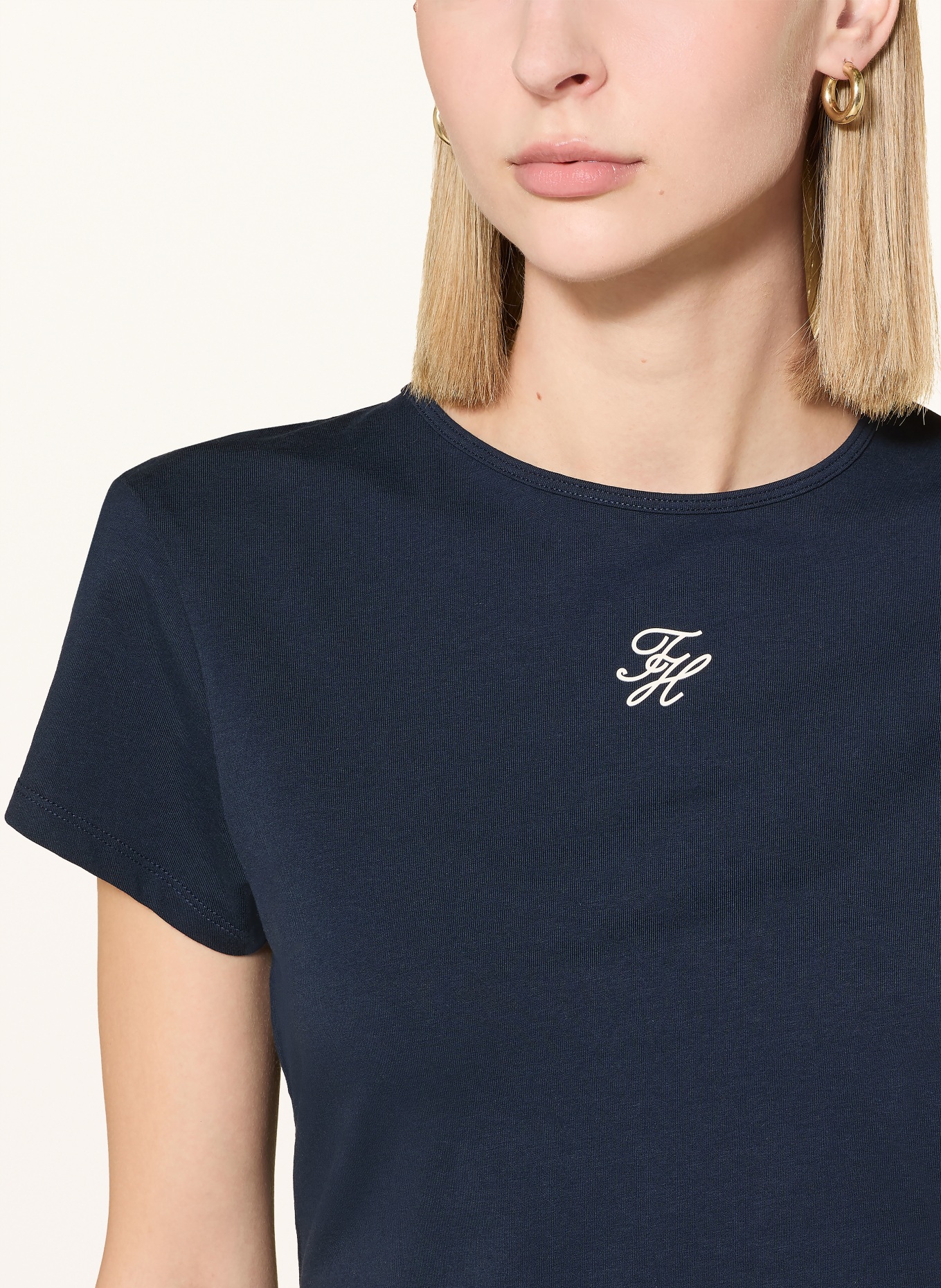 TOMMY HILFIGER T-Shirt: DUNKELBLAU