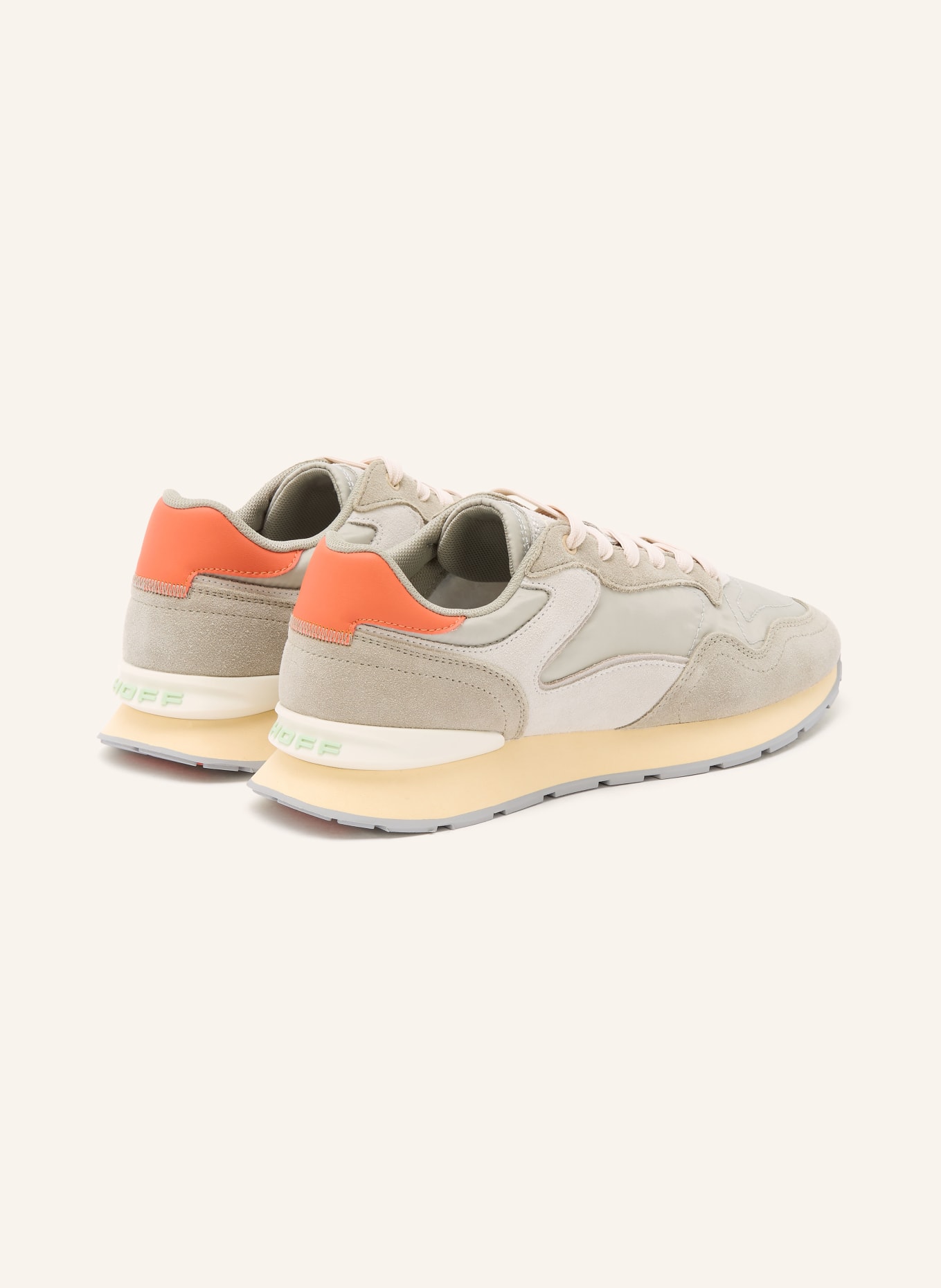 HOFF CITY RETRO sneakers: LIGHT GREEN / ORANGE / GREEN