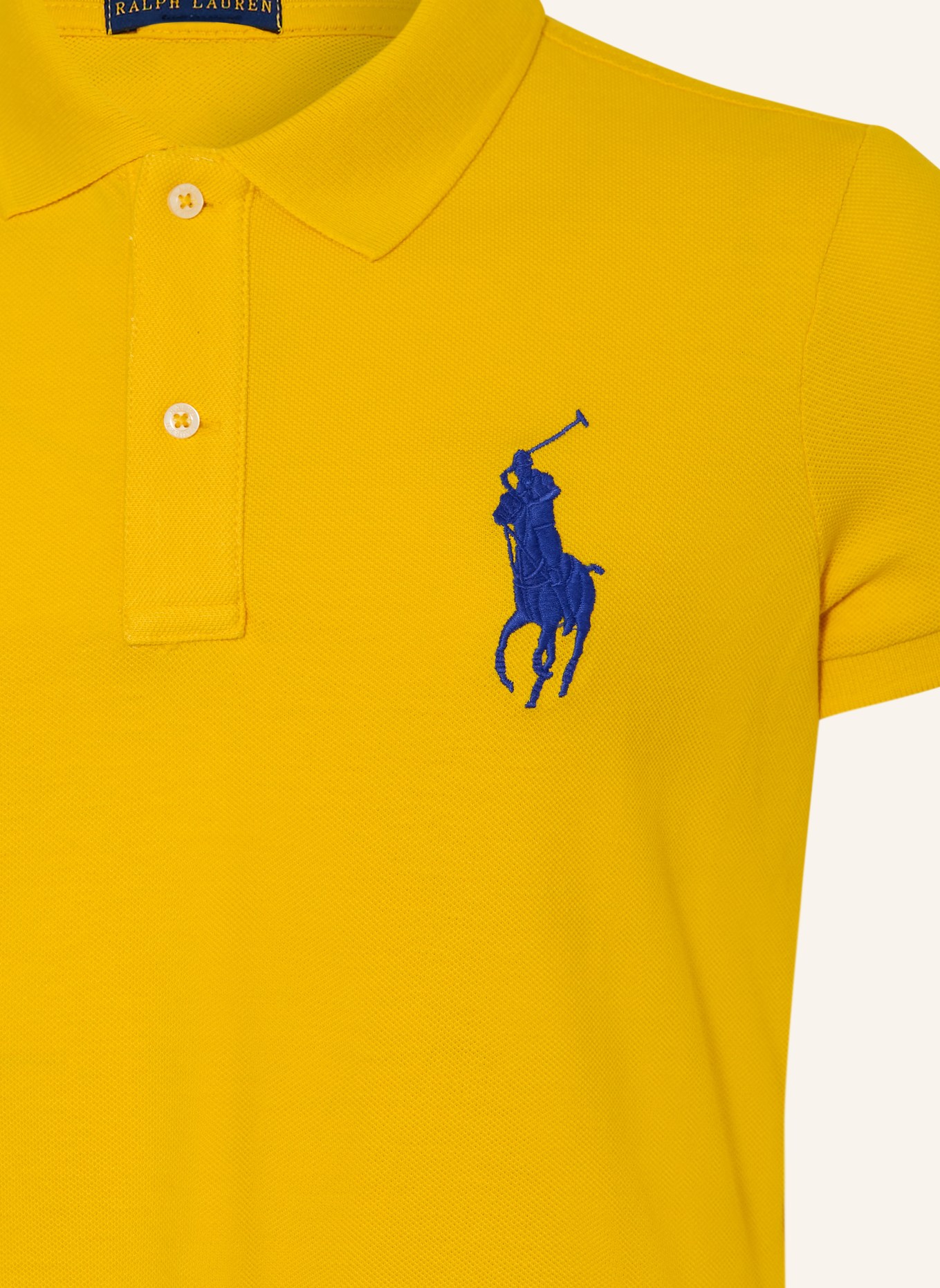 POLO RALPH LAUREN Koszulka polo z pikowaniem: ŻÓŁTY