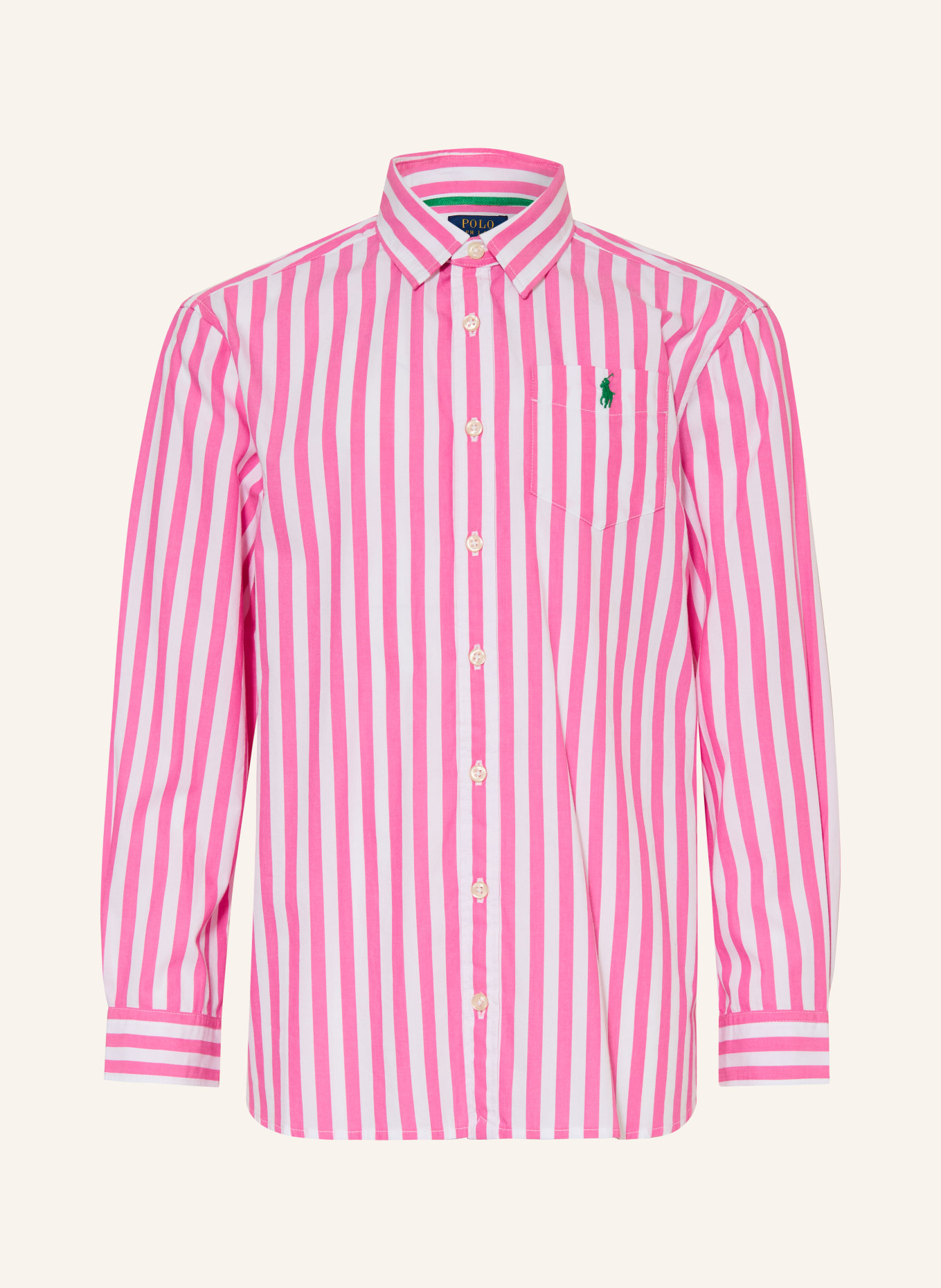 POLO RALPH LAUREN košile: RŮŽOVÁ / BÍLÁ