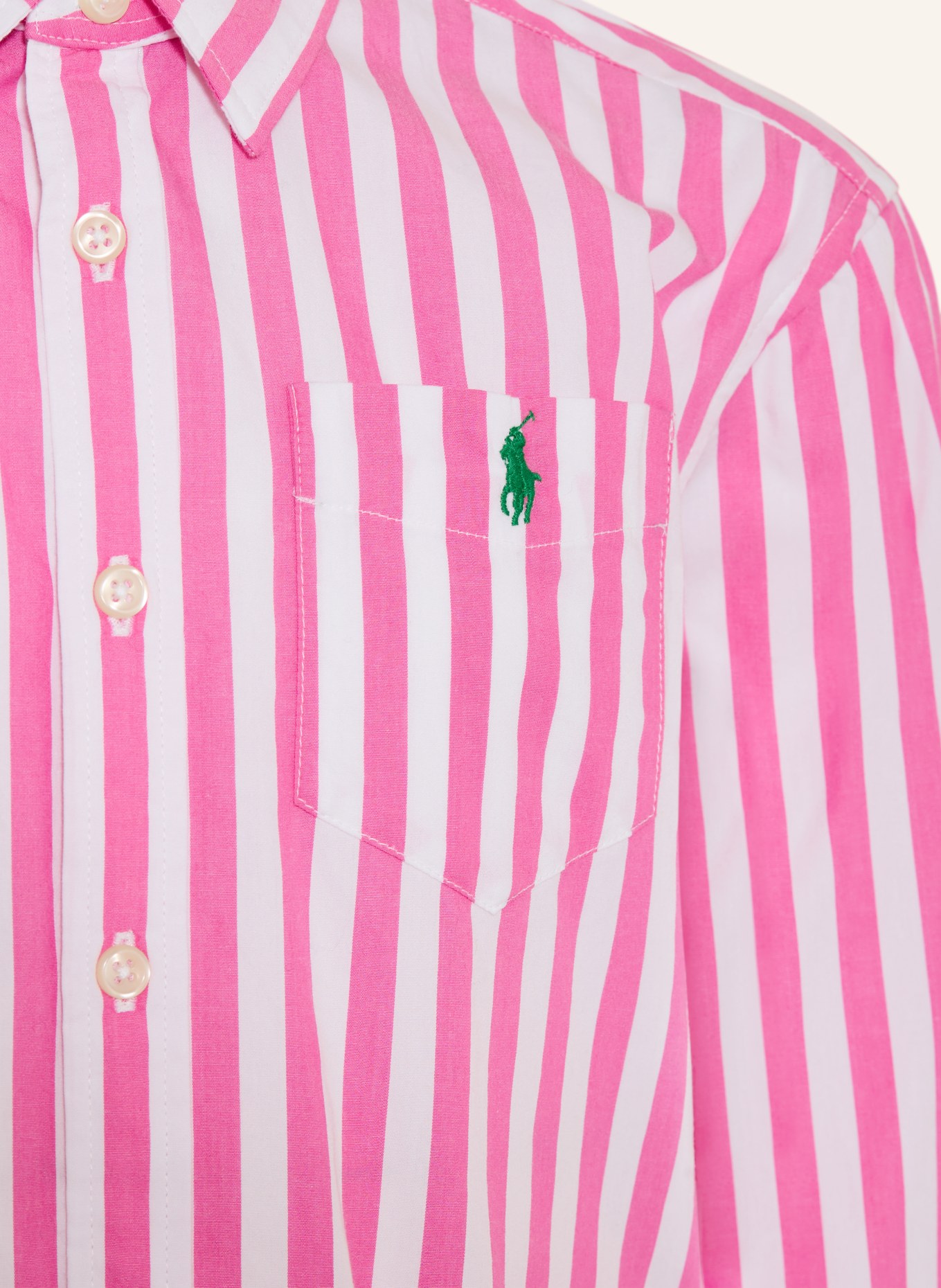 POLO RALPH LAUREN košile: RŮŽOVÁ / BÍLÁ