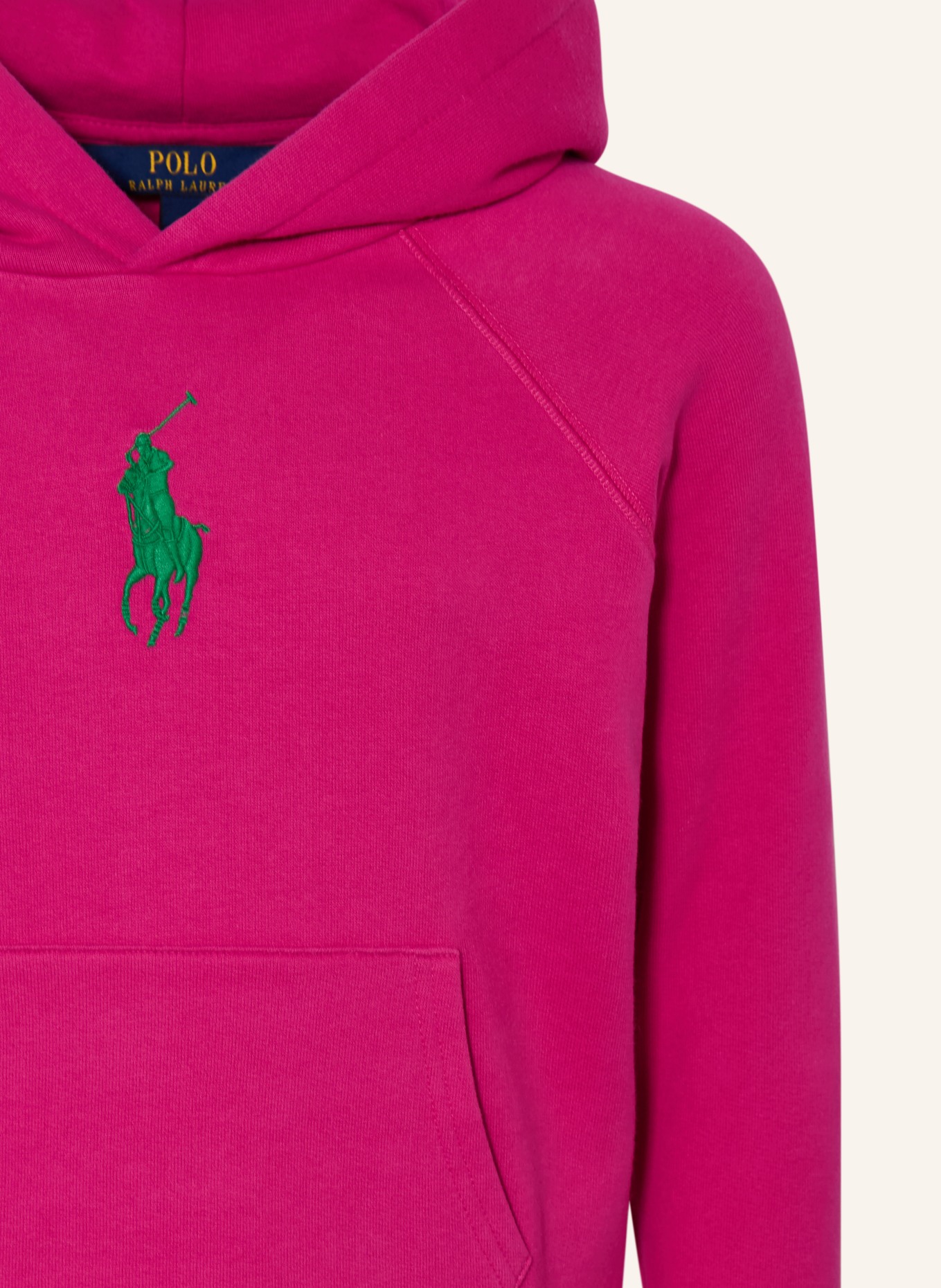 POLO RALPH LAUREN bluza z kapturem: MOCNORÓŻOWY