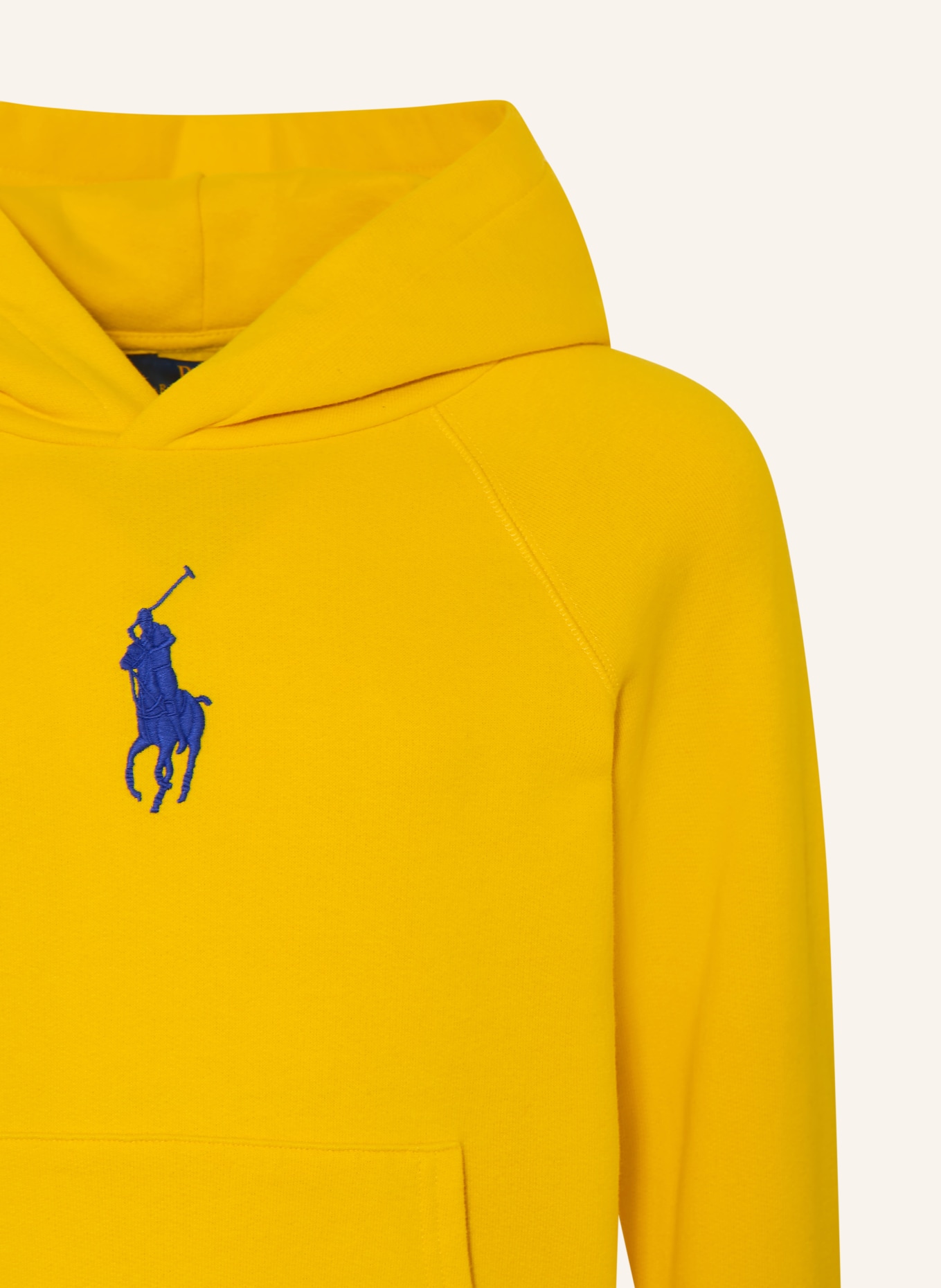 POLO RALPH LAUREN bluza z kapturem: ŻÓŁTY