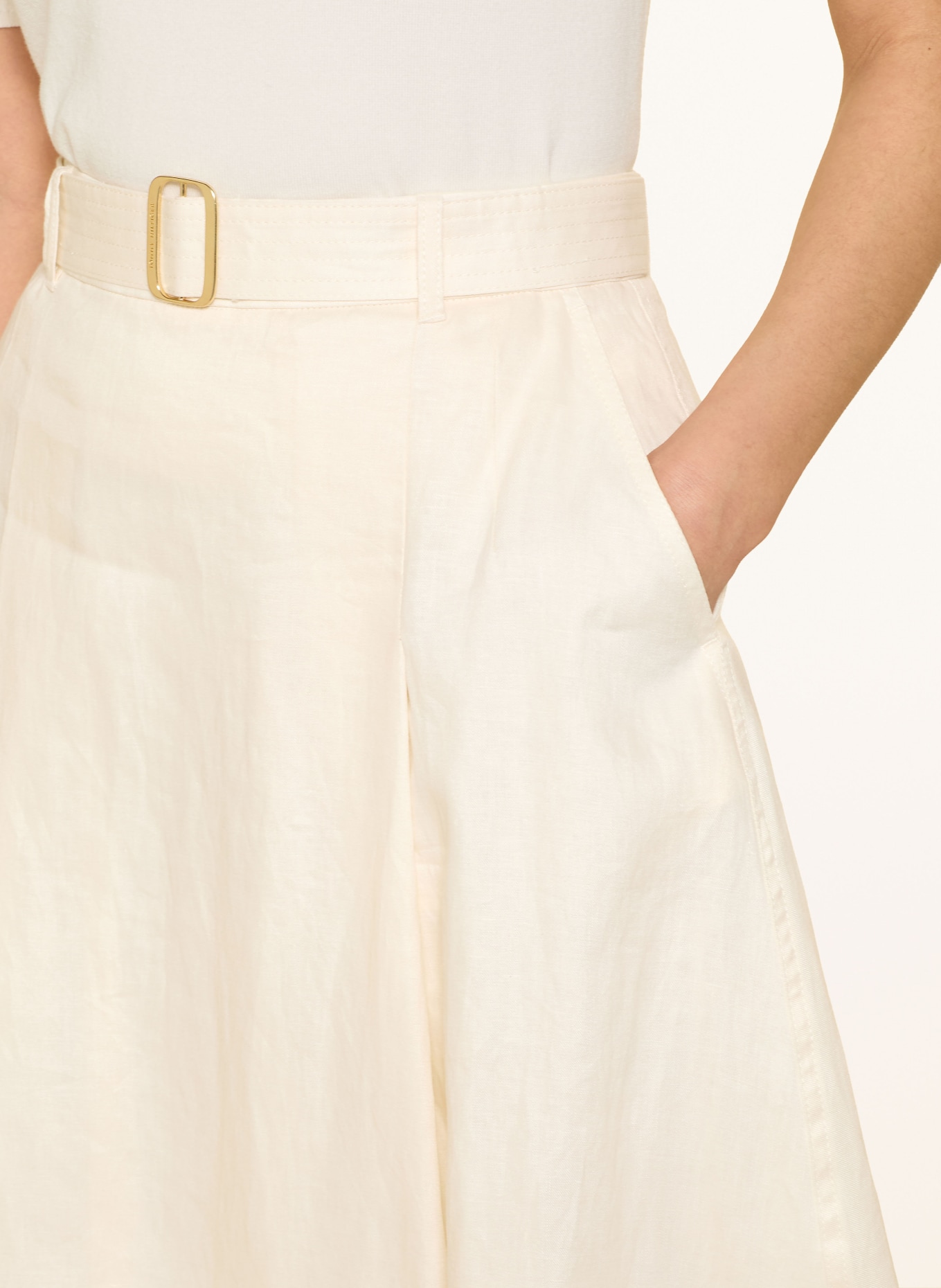 TOMMY HILFIGER Leinenrock: WEISS