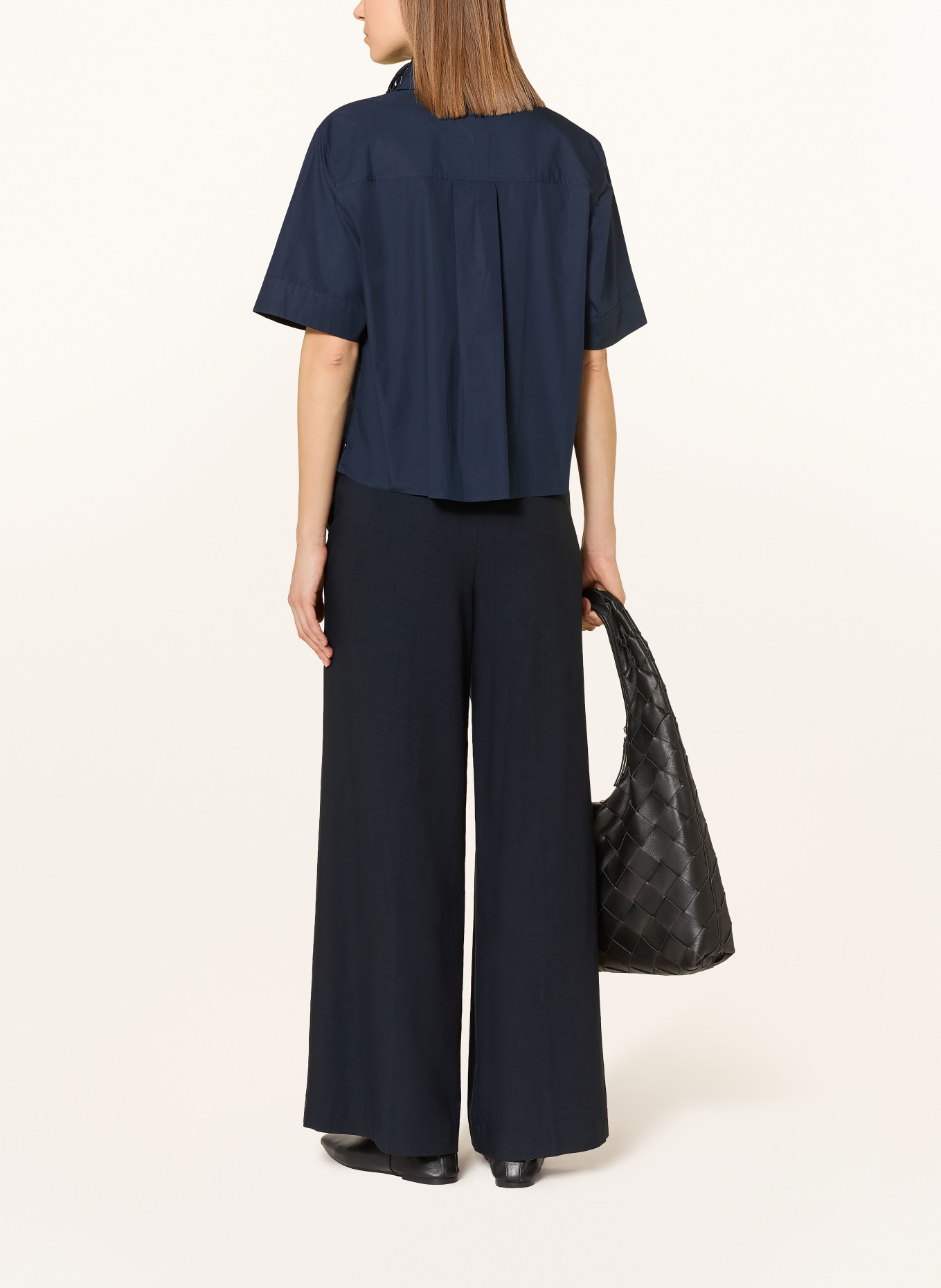 TOMMY HILFIGER Blusenshirt: DUNKELBLAU