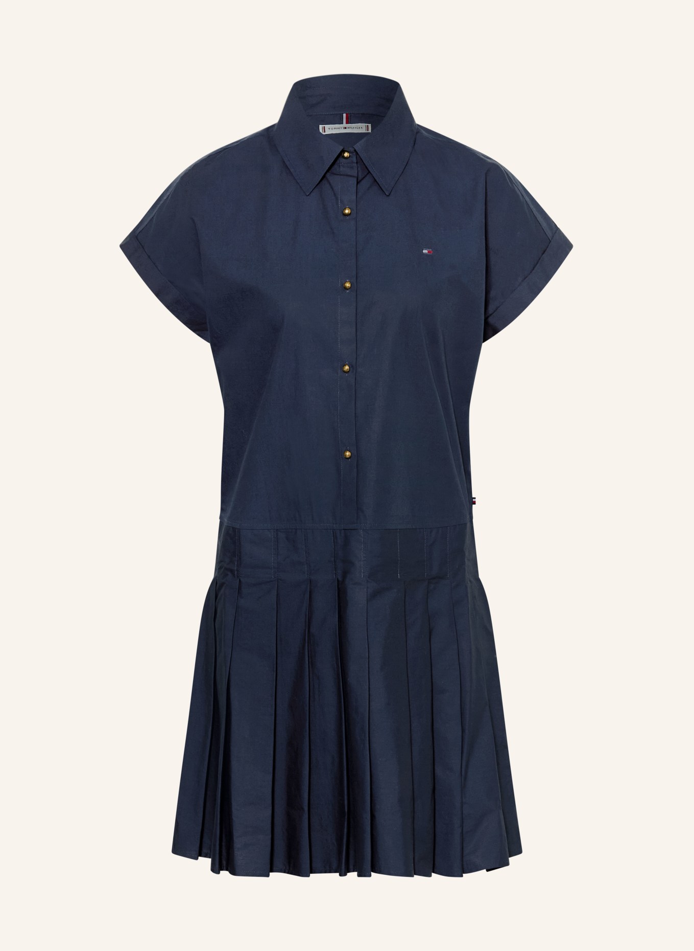 TOMMY HILFIGER robe chemise: BLEU FONCÉ