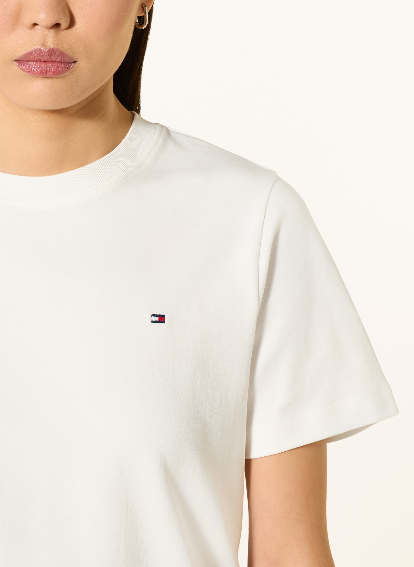 TOMMY HILFIGER T-Shirt: ECRU