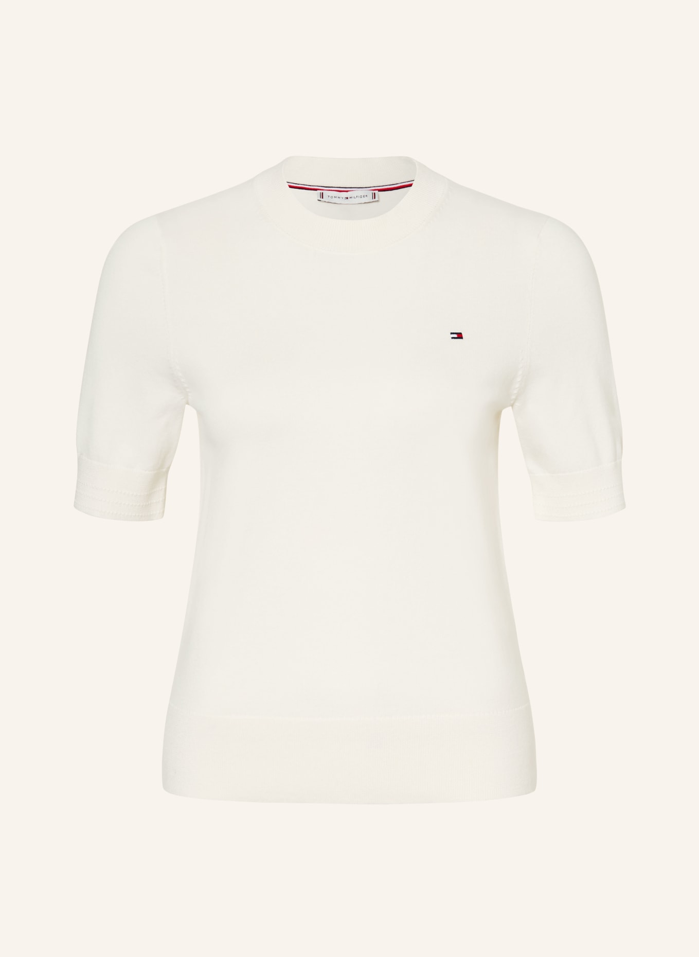 TOMMY HILFIGER knit shirt: CREAM
