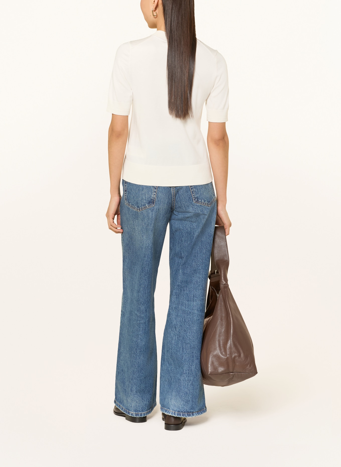 TOMMY HILFIGER knit shirt: CREAM