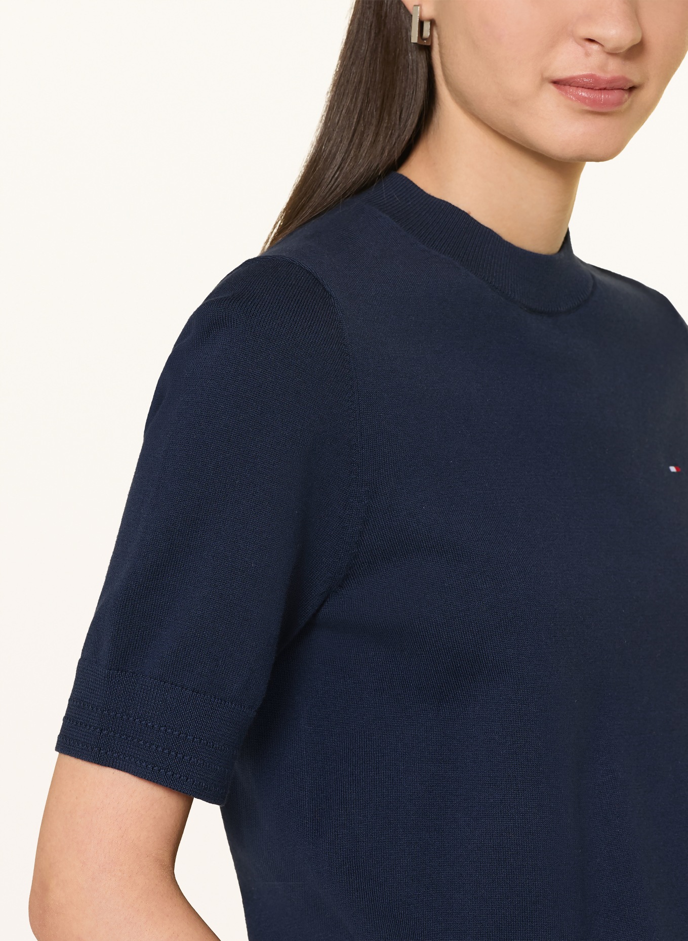 TOMMY HILFIGER knit shirt: DARK BLUE