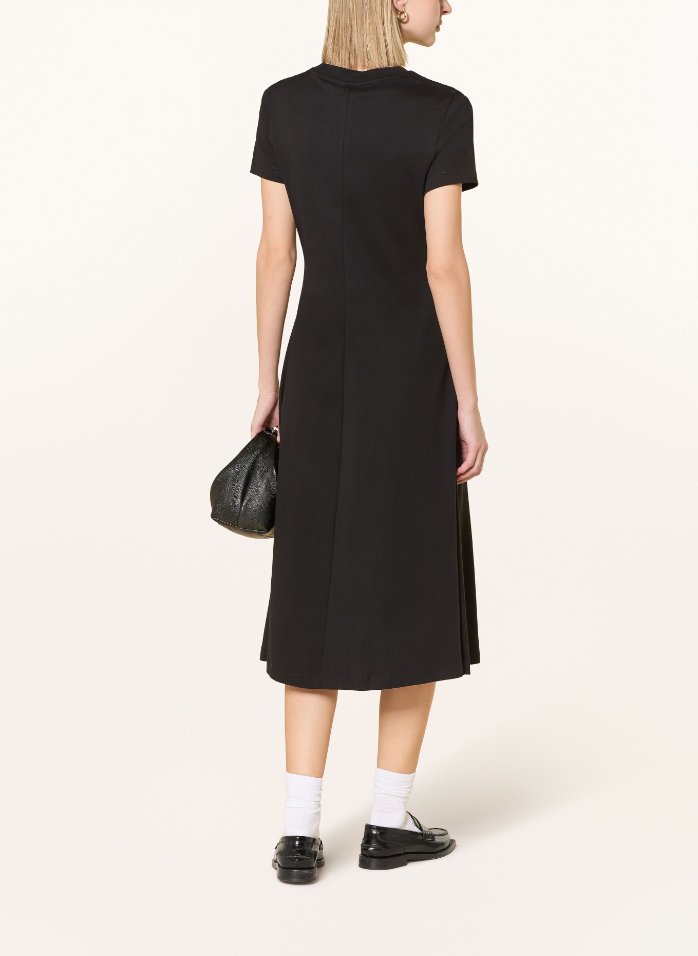 TOMMY HILFIGER Kleid INTERLOCK: SCHWARZ