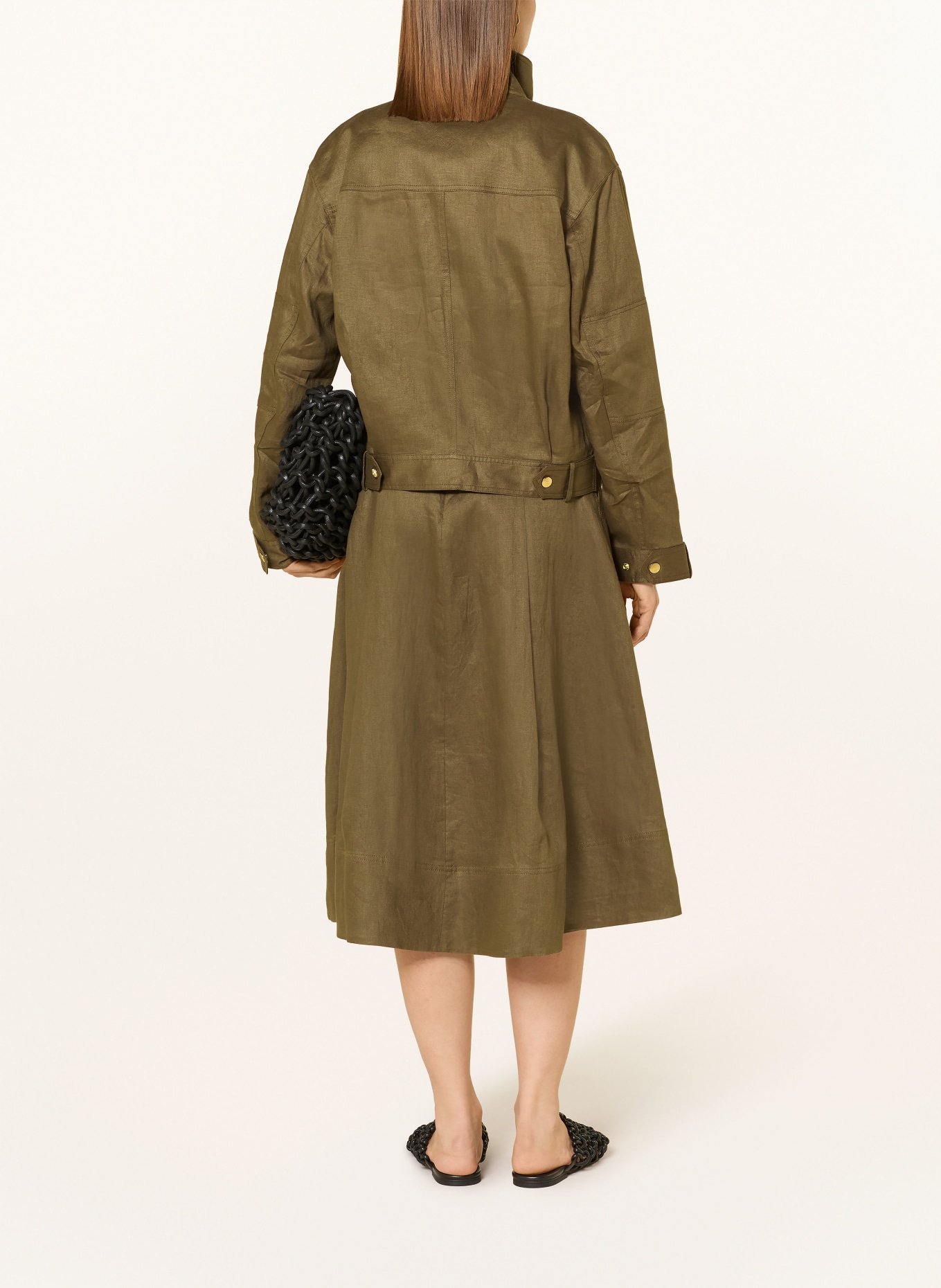 TOMMY HILFIGER Leinenjacke: KHAKI