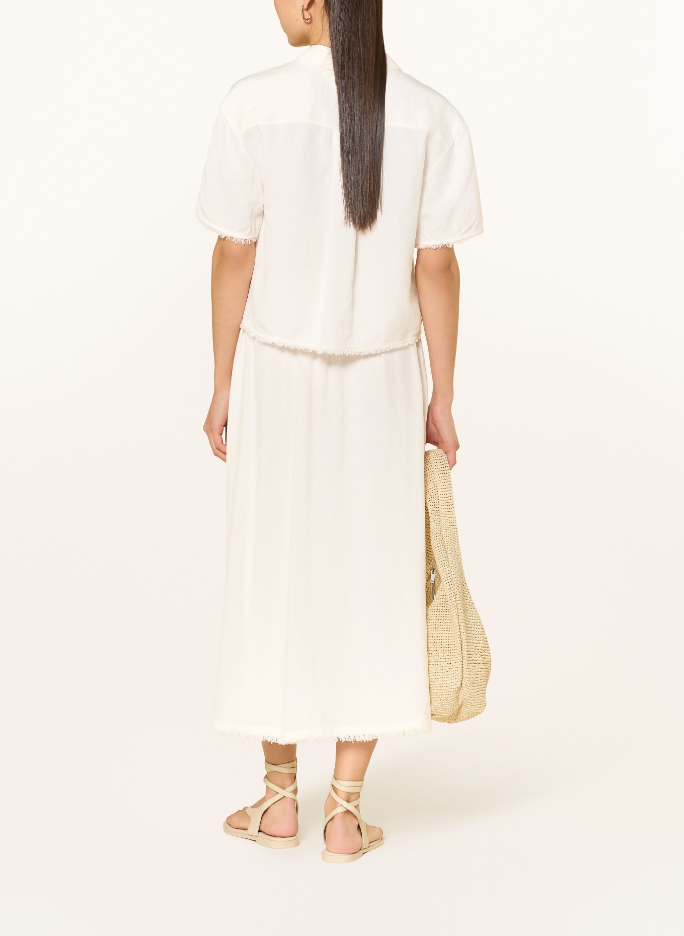 TOMMY HILFIGER Jupe en lin: BLANC